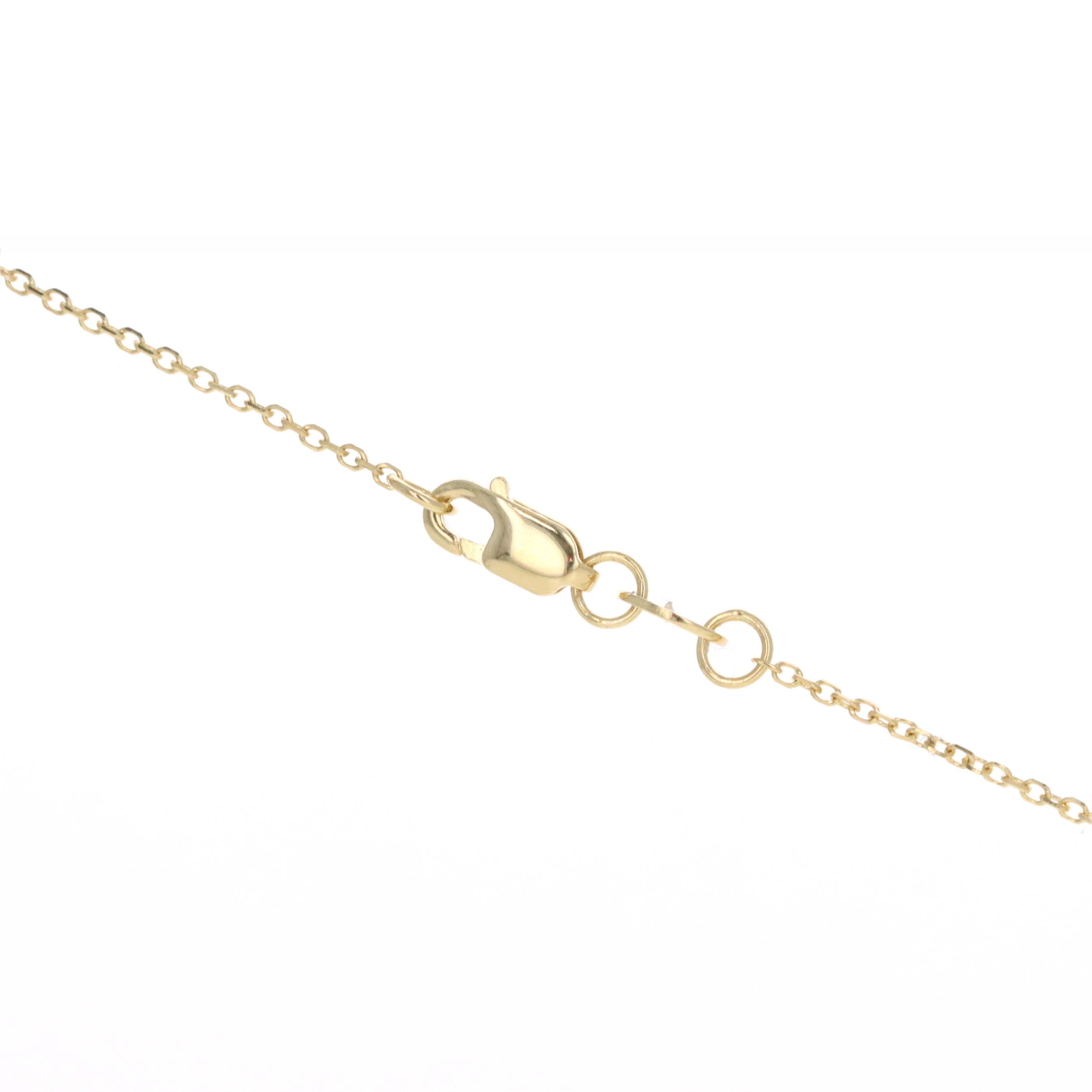14K Yellow Gold 1 Carat Amethyst Diamond Halo Pendant Necklace - Queen May