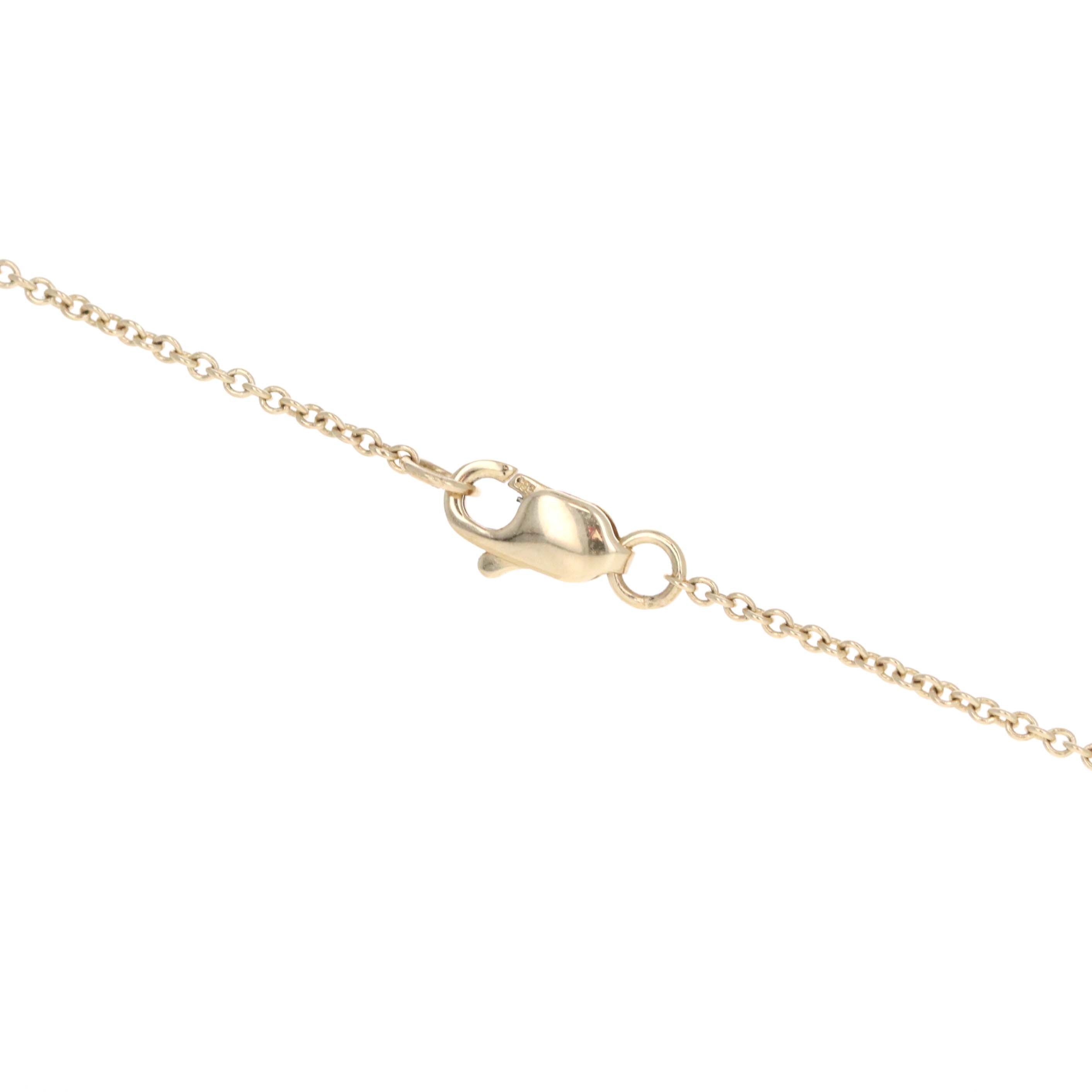 14K Yellow Gold Diamond Tsavorite Snake Pendant Necklace - Queen May