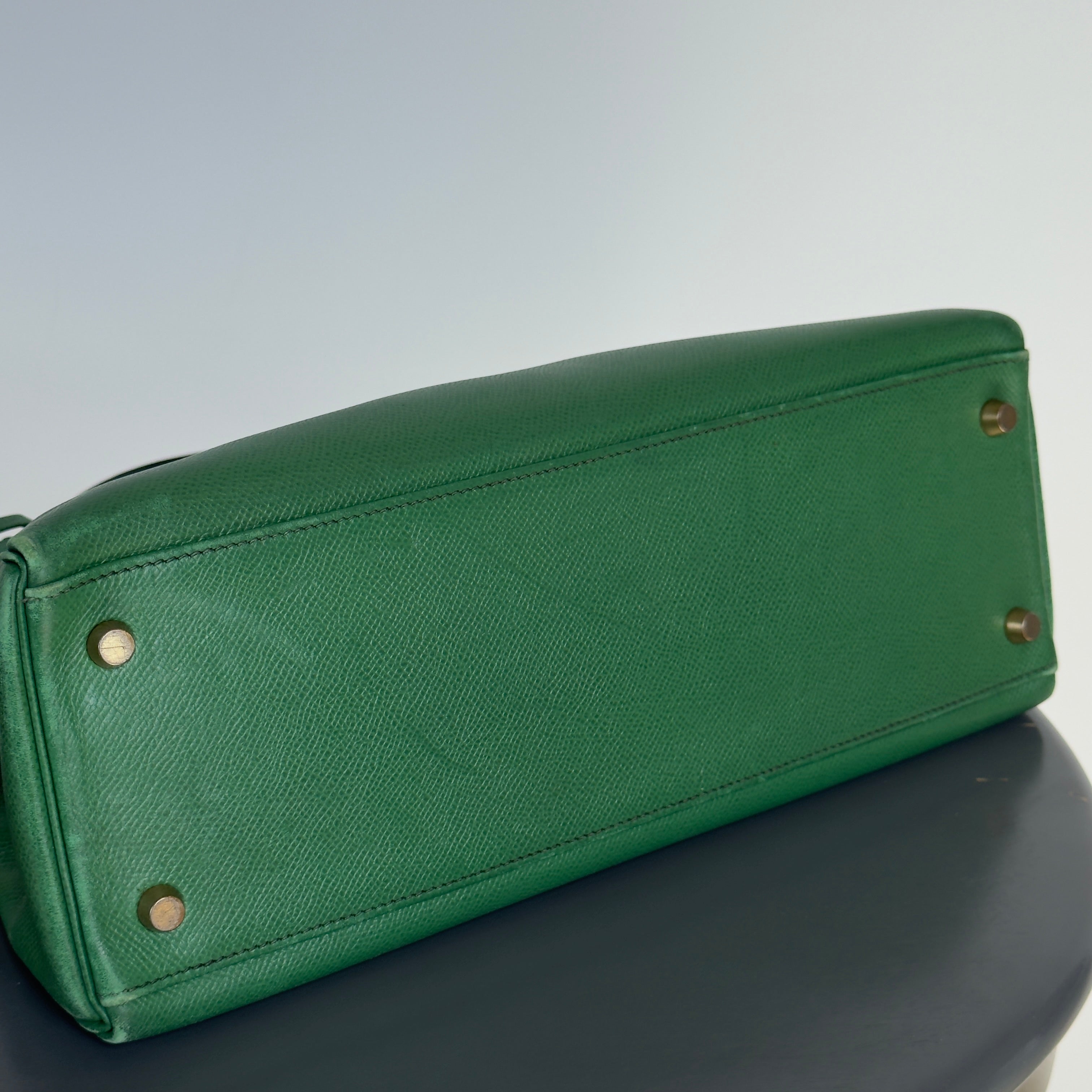 Vintage Hermes Kelly 32 Courchevel Leather 1994 - Queen May