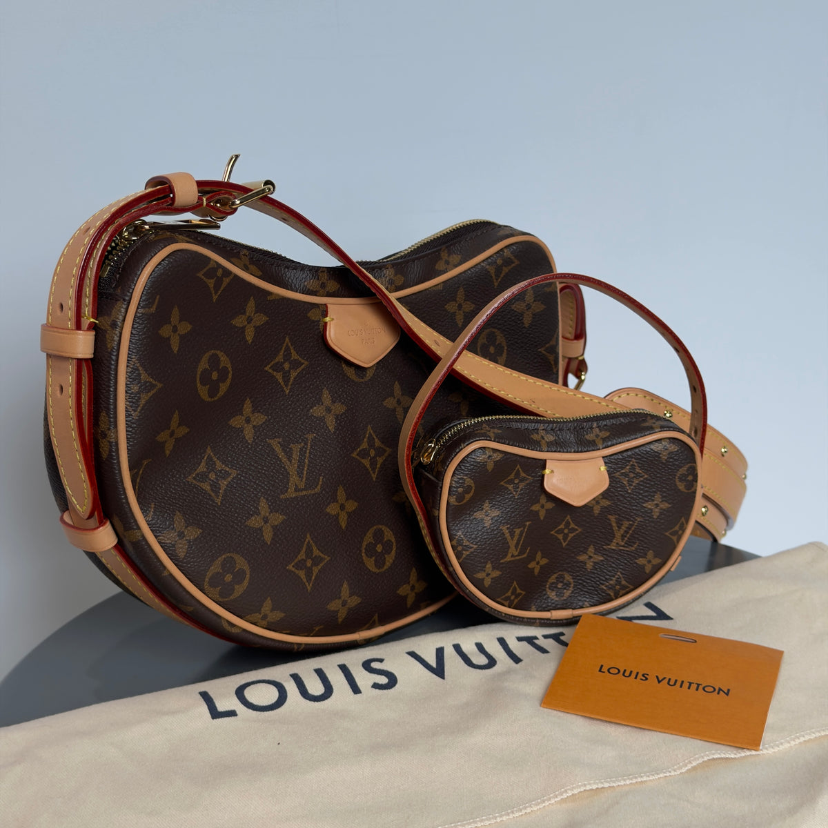 Louis Vuitton Monogram Croissant MM With Accessories Pouch