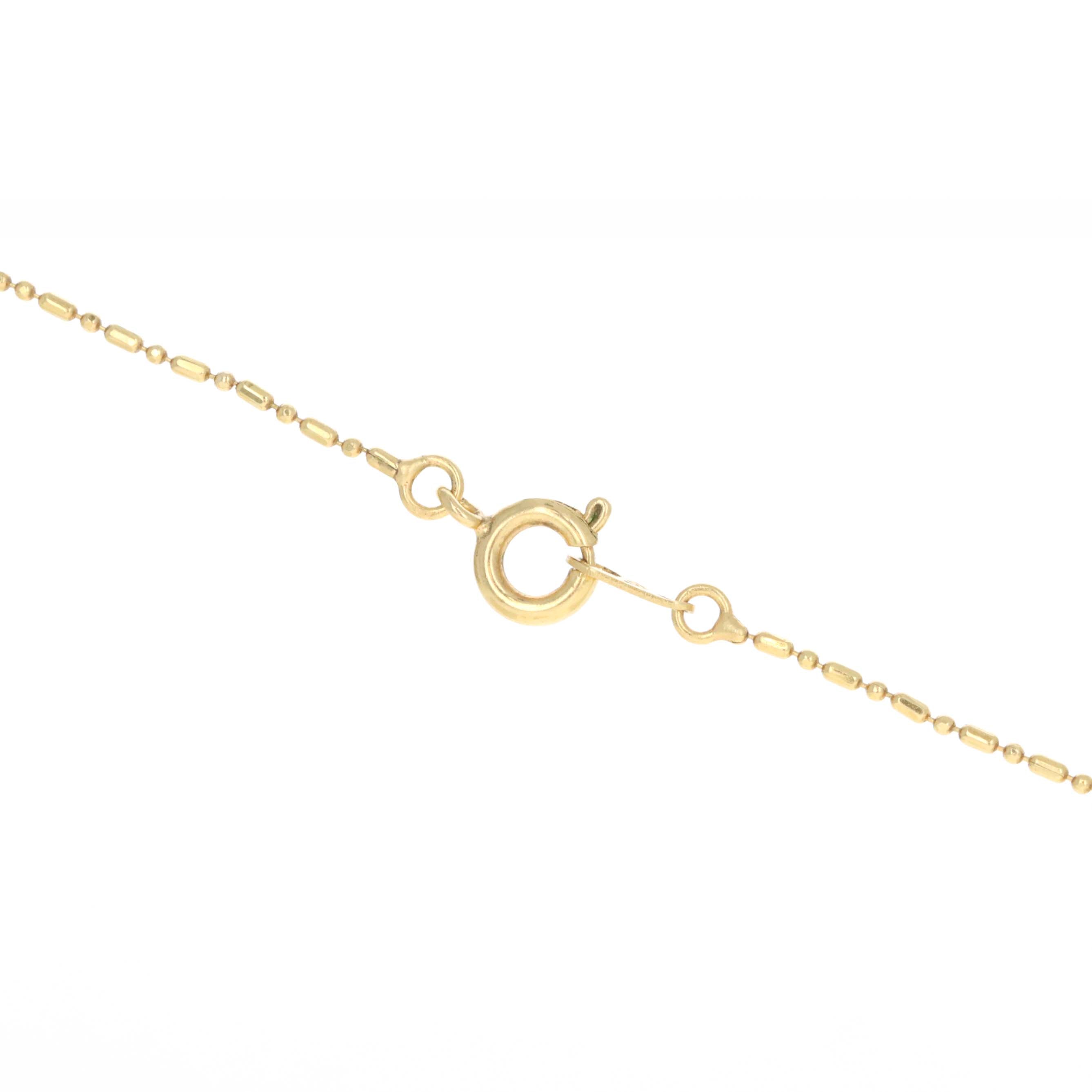 18K Yellow Gold Cultured Pearl Bead Necklace - Queen May