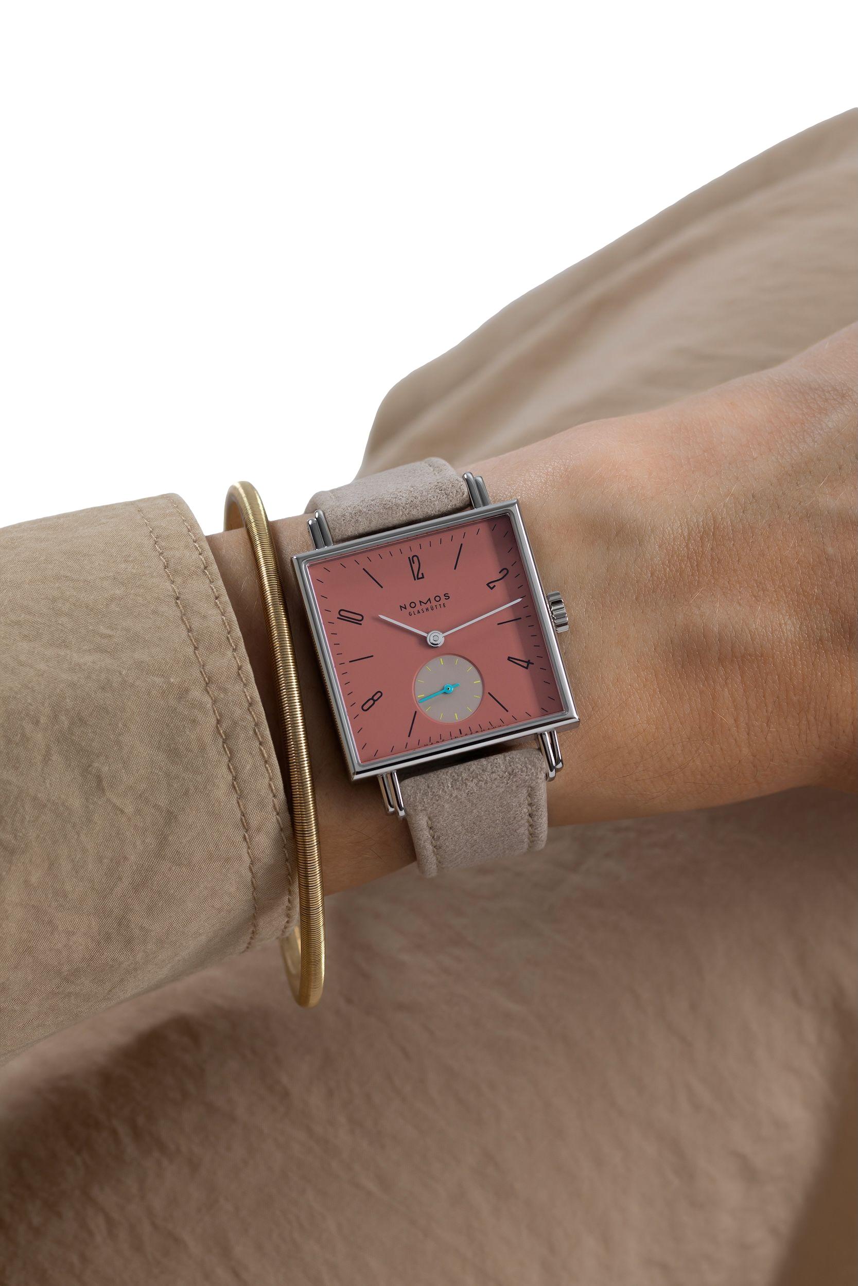 Nomos Glashütte Tetra Terra Sapphire Crystal Back - Queen May