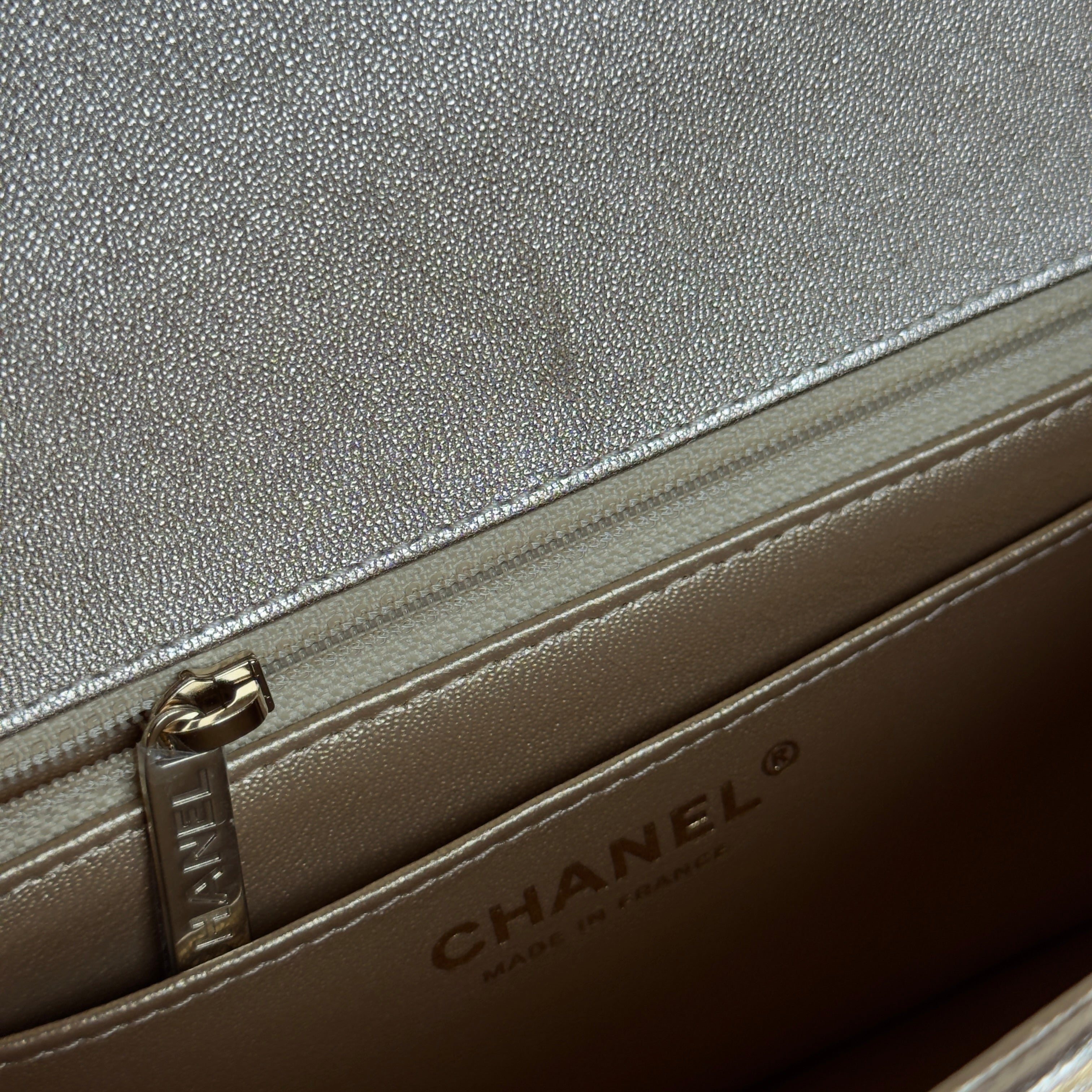 Chanel Metallic Rectangular Flap Gold - Queen May