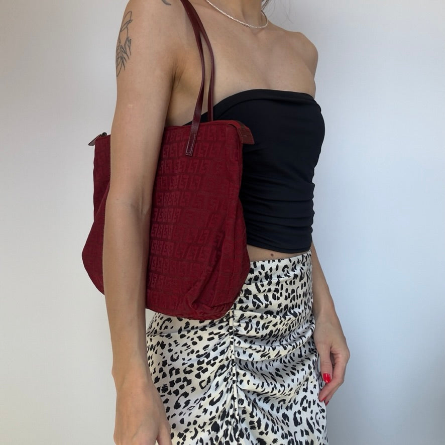 Fendi Zucca Canvas Tote - Queen May