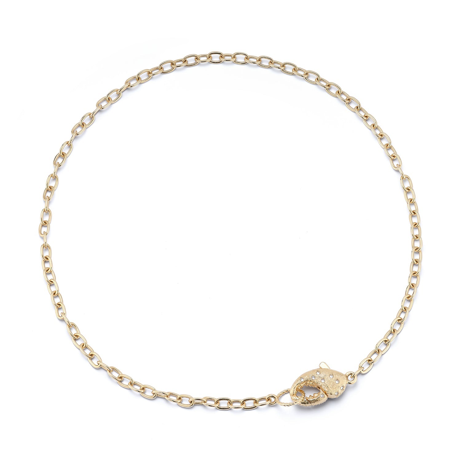 Jumbo IT'S A LOBSTER CLASP Handmade Link Necklace - Queen May