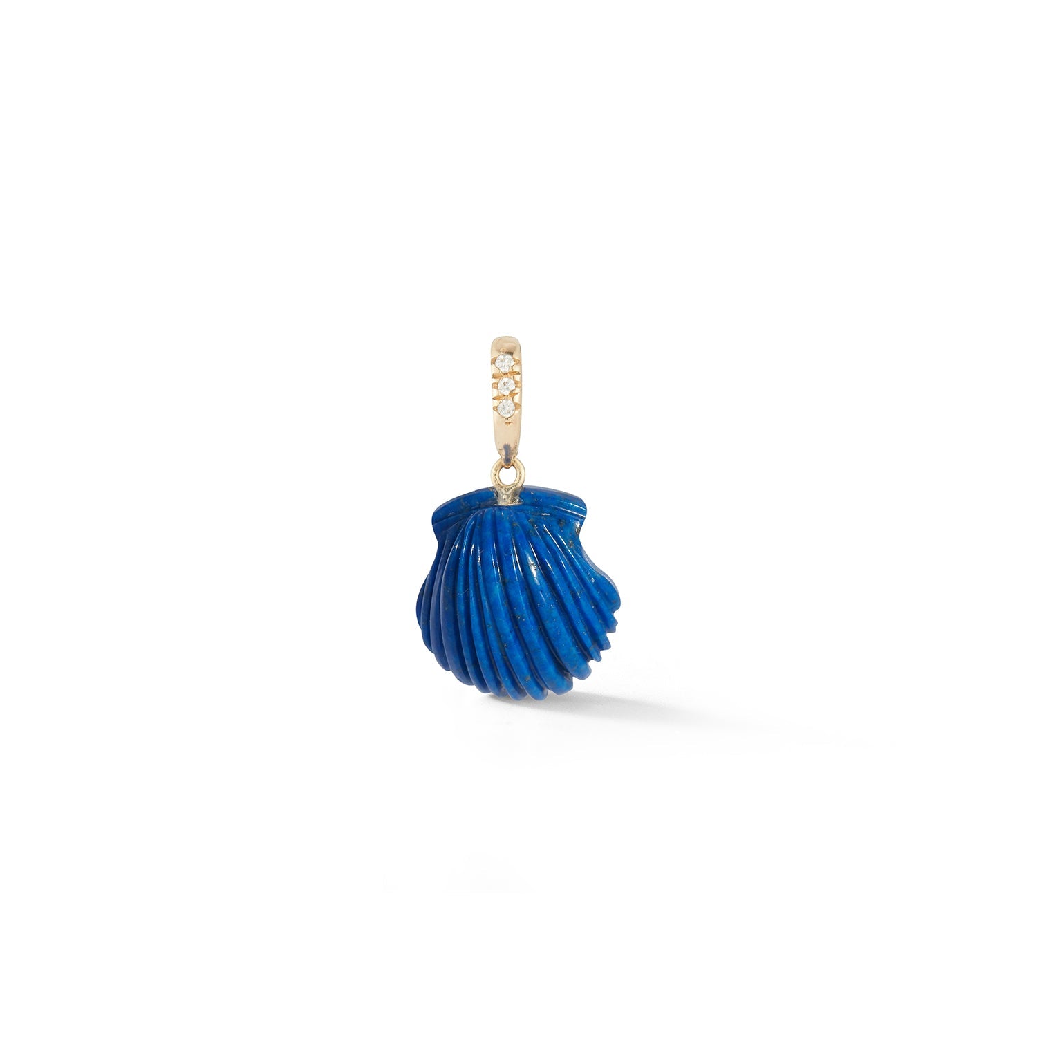 Renna Dream Shell Pendant - Lapis Lazuli