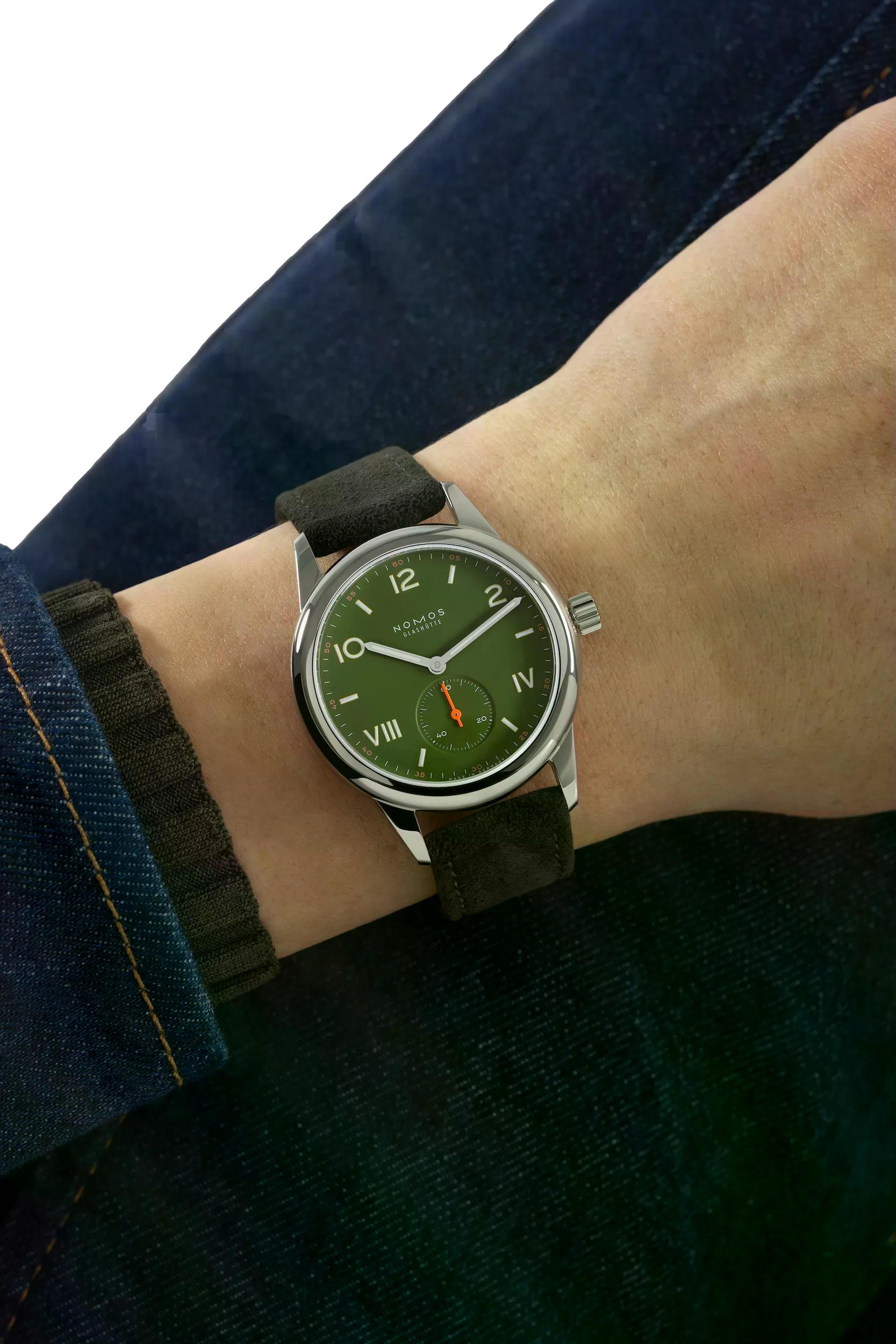 Nomos Glashütte Club Campus 36 All Olive Steel Back - Queen May