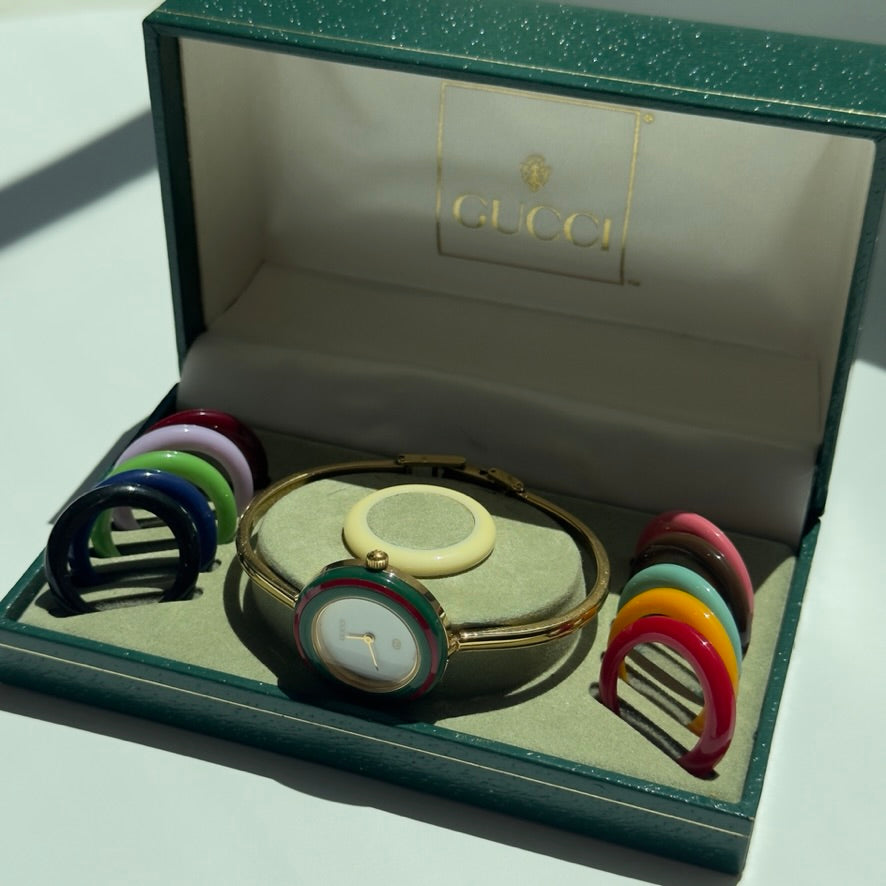 Vintage Gucci Interchangeable Bezel Watch - Queen May
