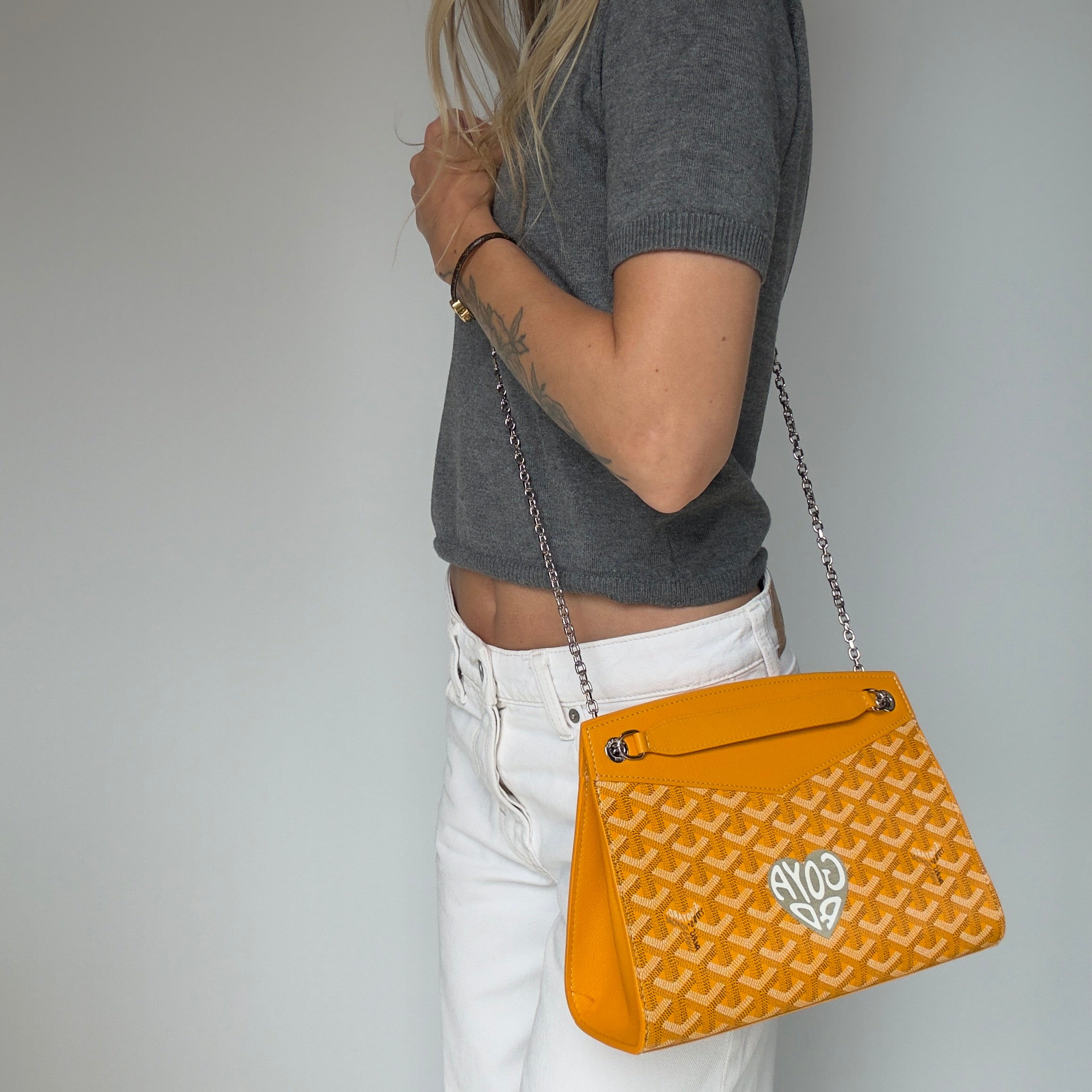 Goyard Yellow Rouette Chain