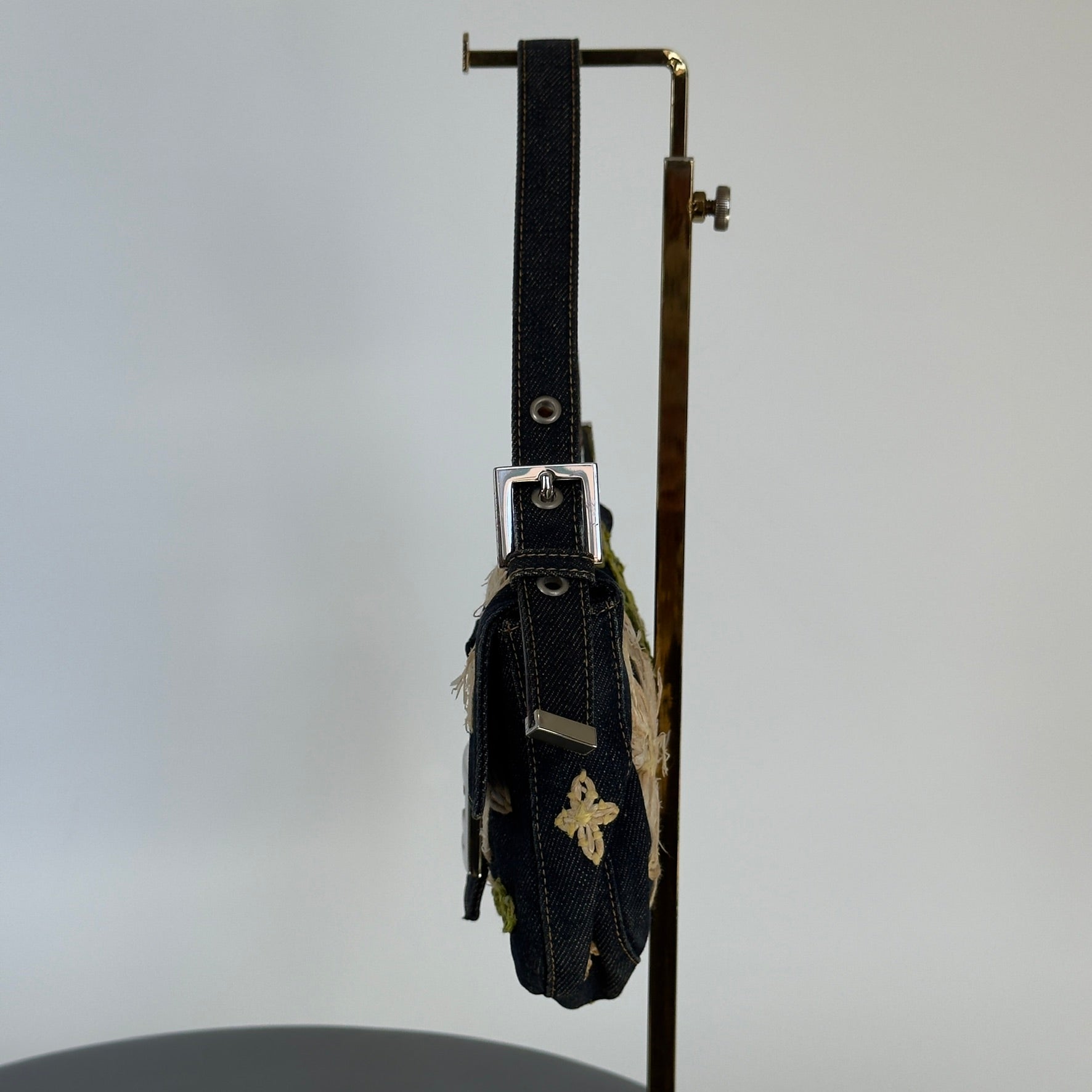 Fendi Denim Floral Baguette - Queen May