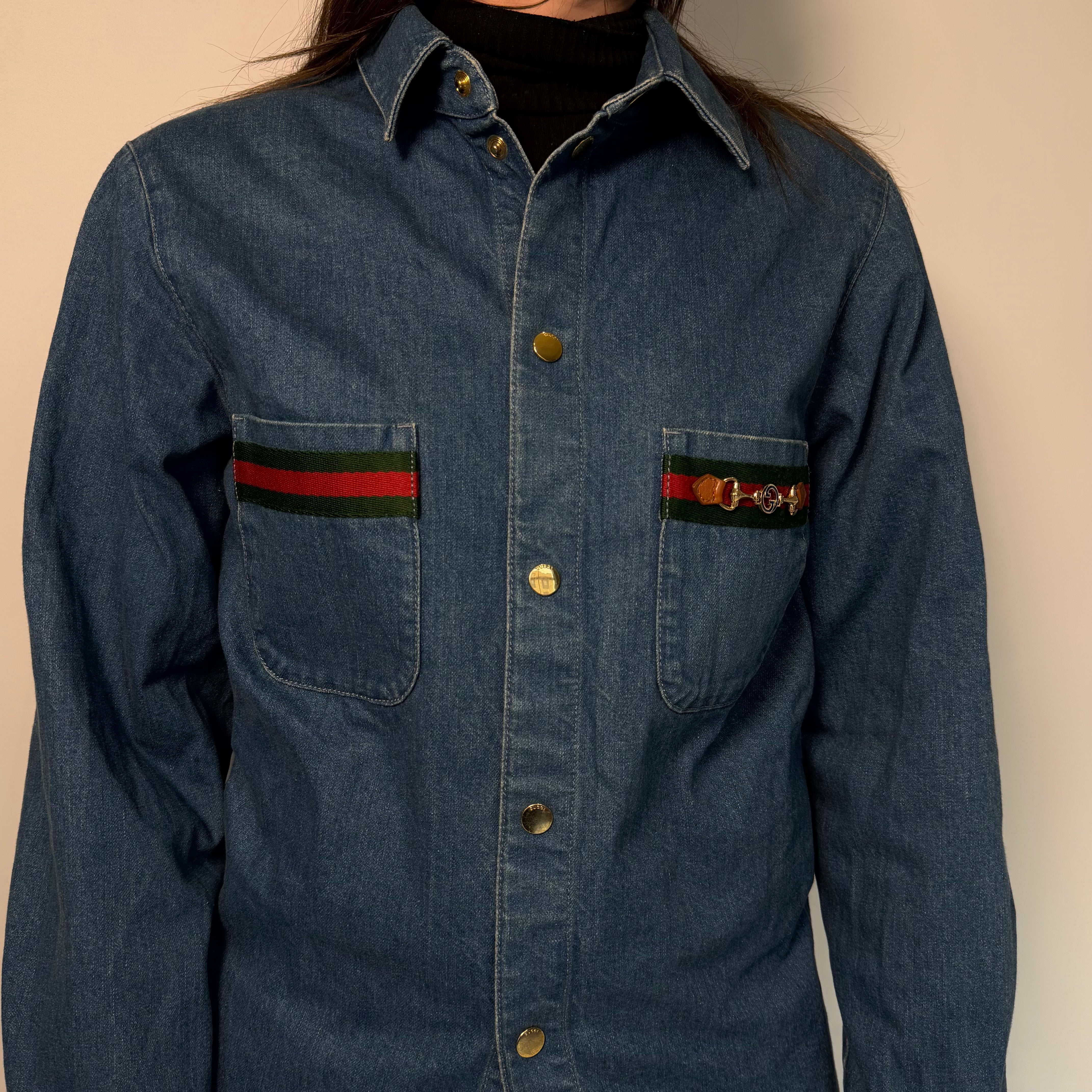 Gucci Sherry Line Stonewashed Denim Shirt - Queen May