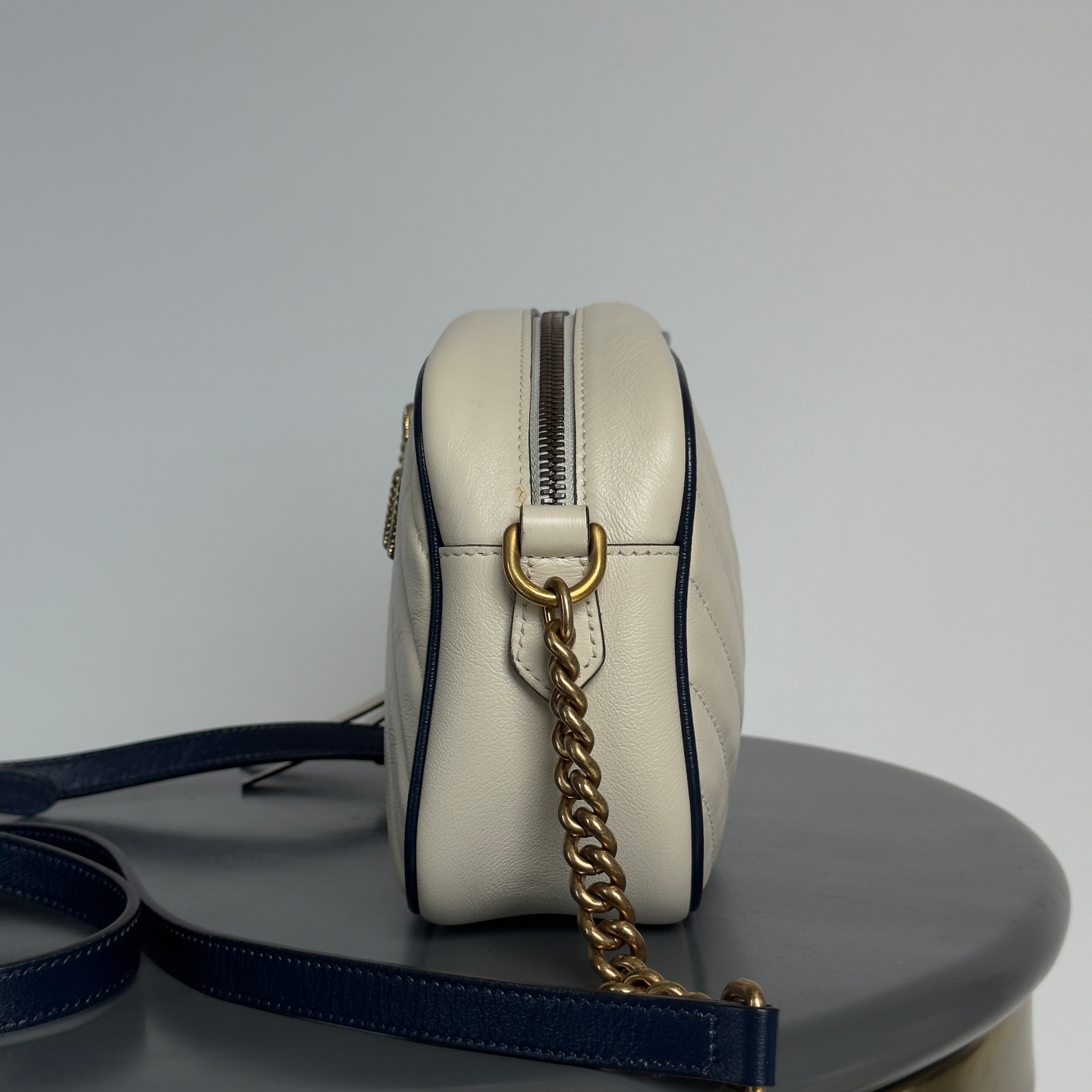 Gucci Double G Marmont Small Cream - Queen May