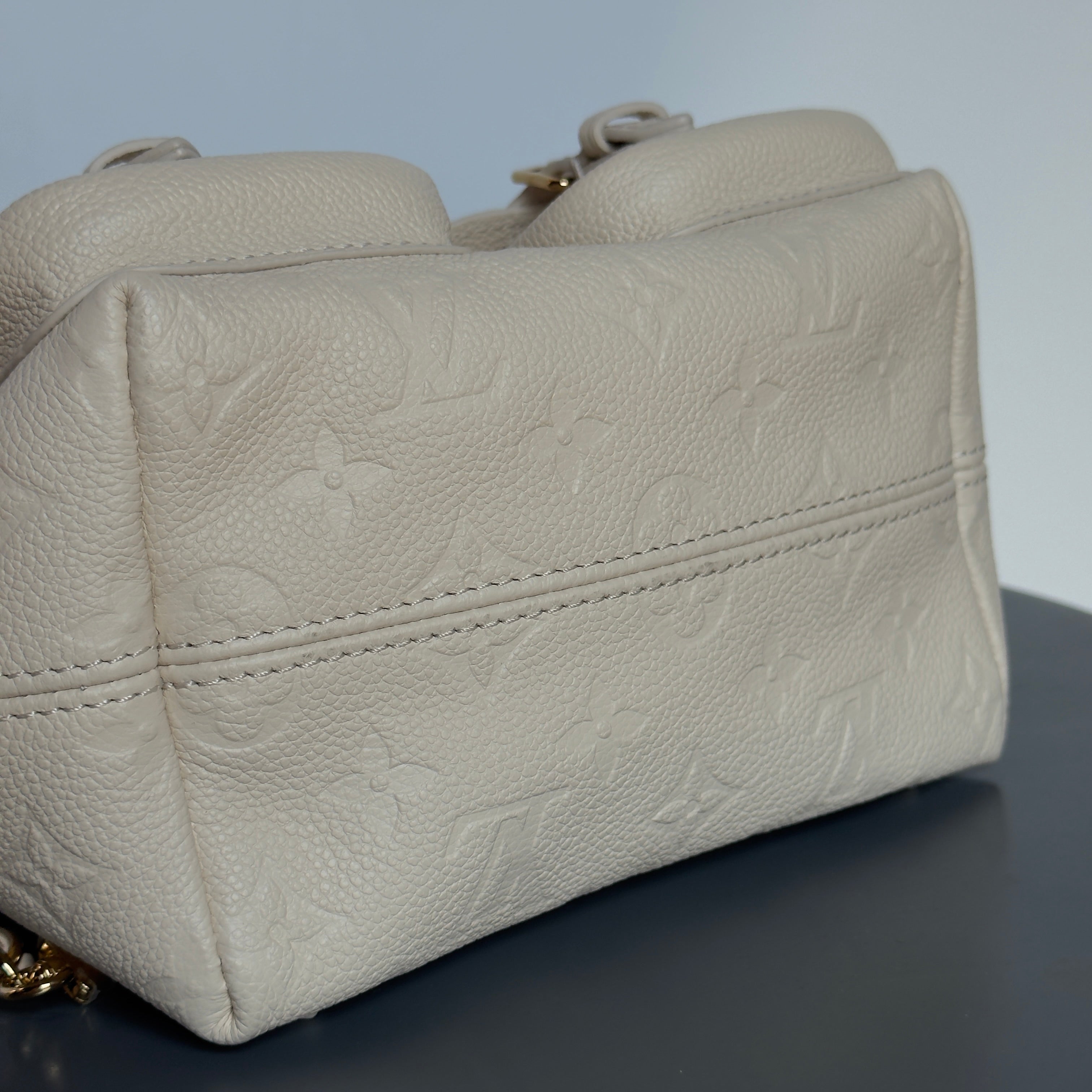 Louis Vuitton Monogram Empreinte Backpack Cream - Queen May