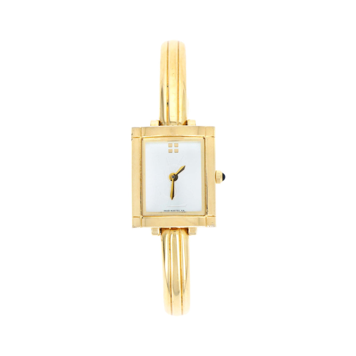 Yves Saint Laurent Rectangle Face Bangle Watch - Queen May