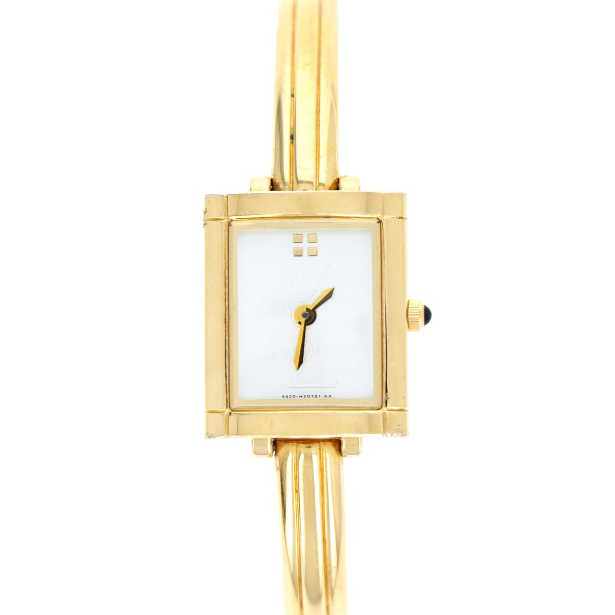 Yves Saint Laurent Rectangle Face Bangle Watch - Queen May