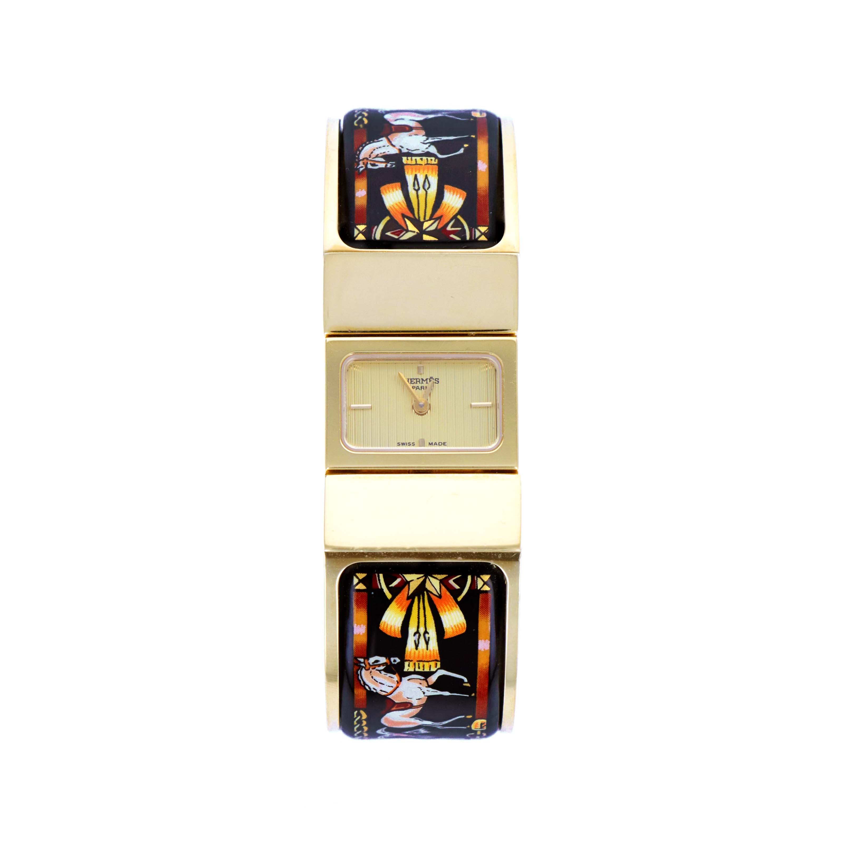 Hermès Loquet Wide Hinge Bangle Watch - Queen May