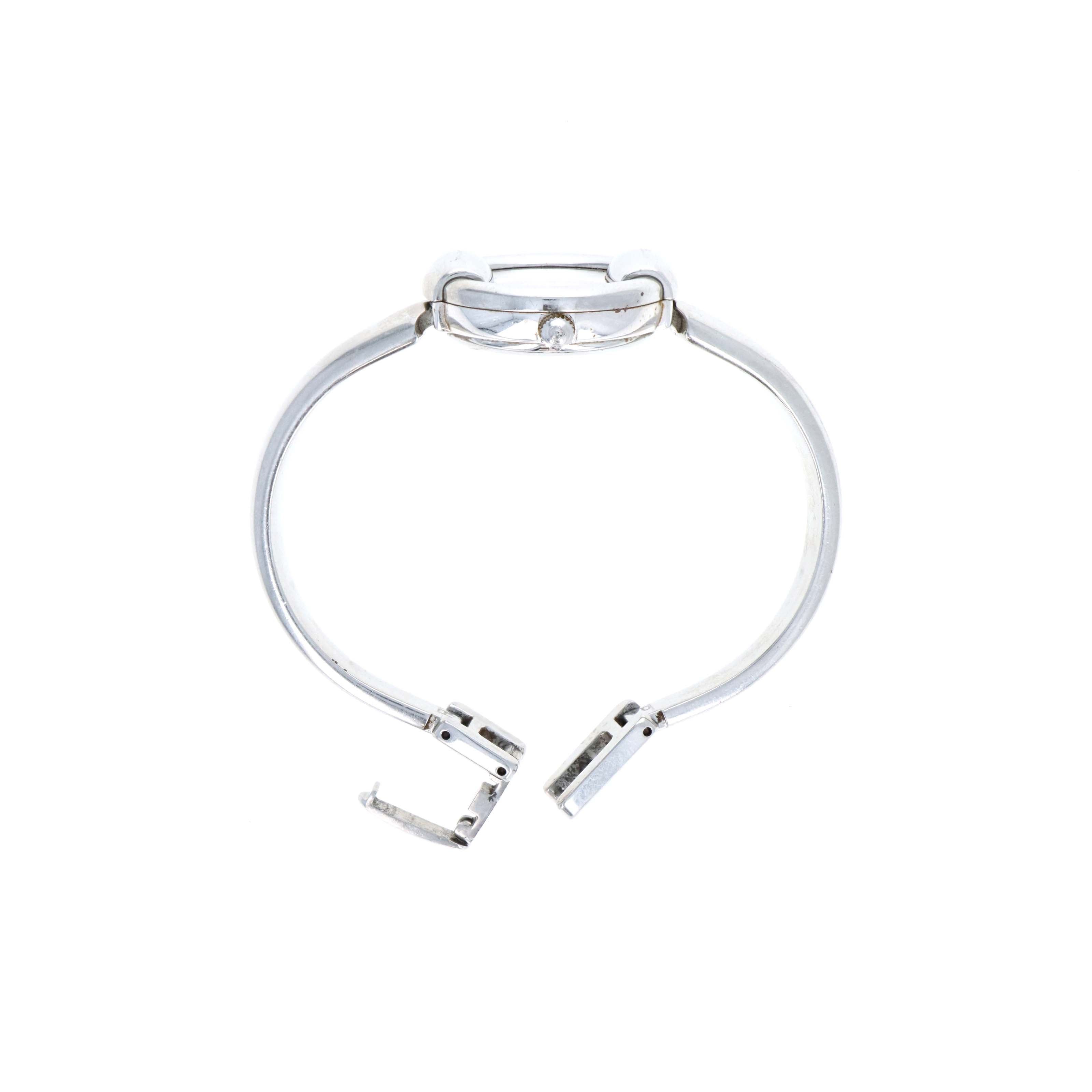 Gucci 1400L Mother of Pearl Silver Bangle Watch - Queen May