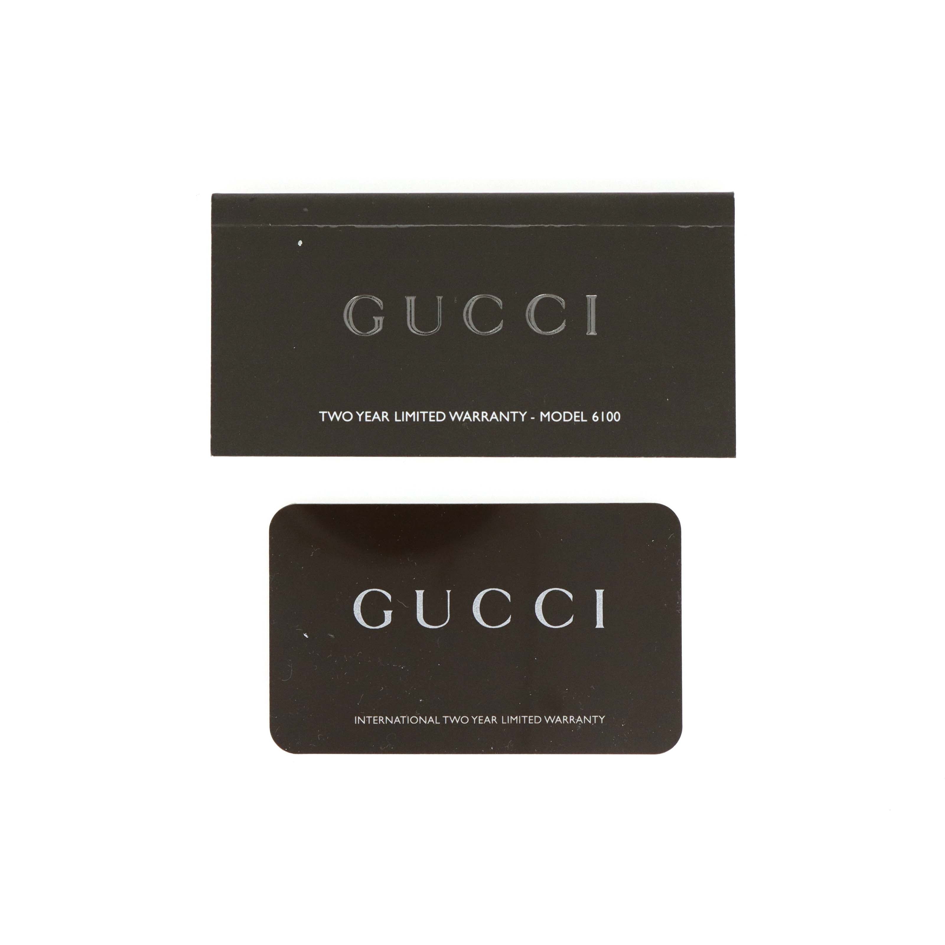 Gucci 6100L Leather Wrap Watch - Queen May
