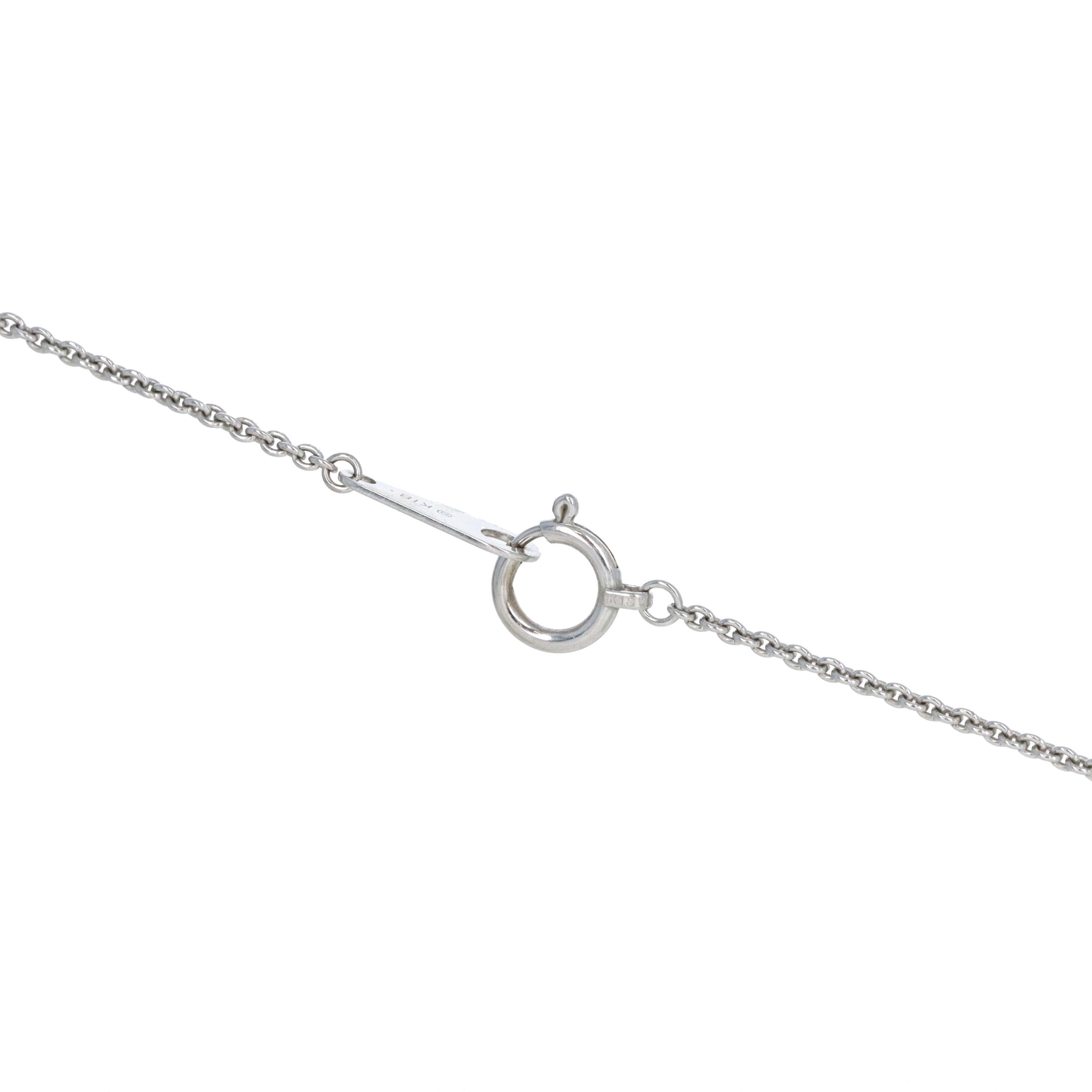 Mikimoto 18K White Gold Graduated Pearl Diamond Pendant Necklace - Queen May