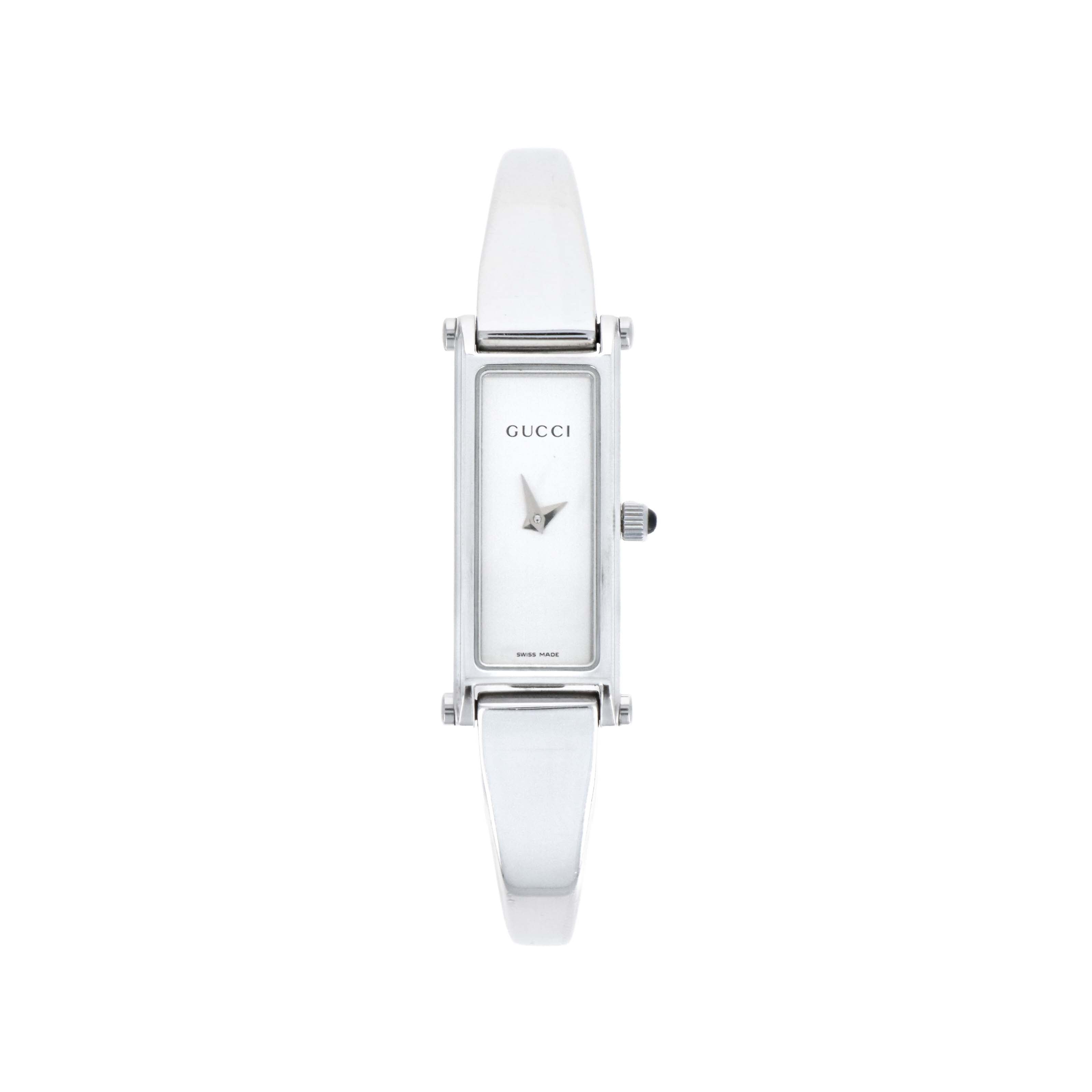 Gucci 1500L Silver Dial Horsebit Watch - Queen May