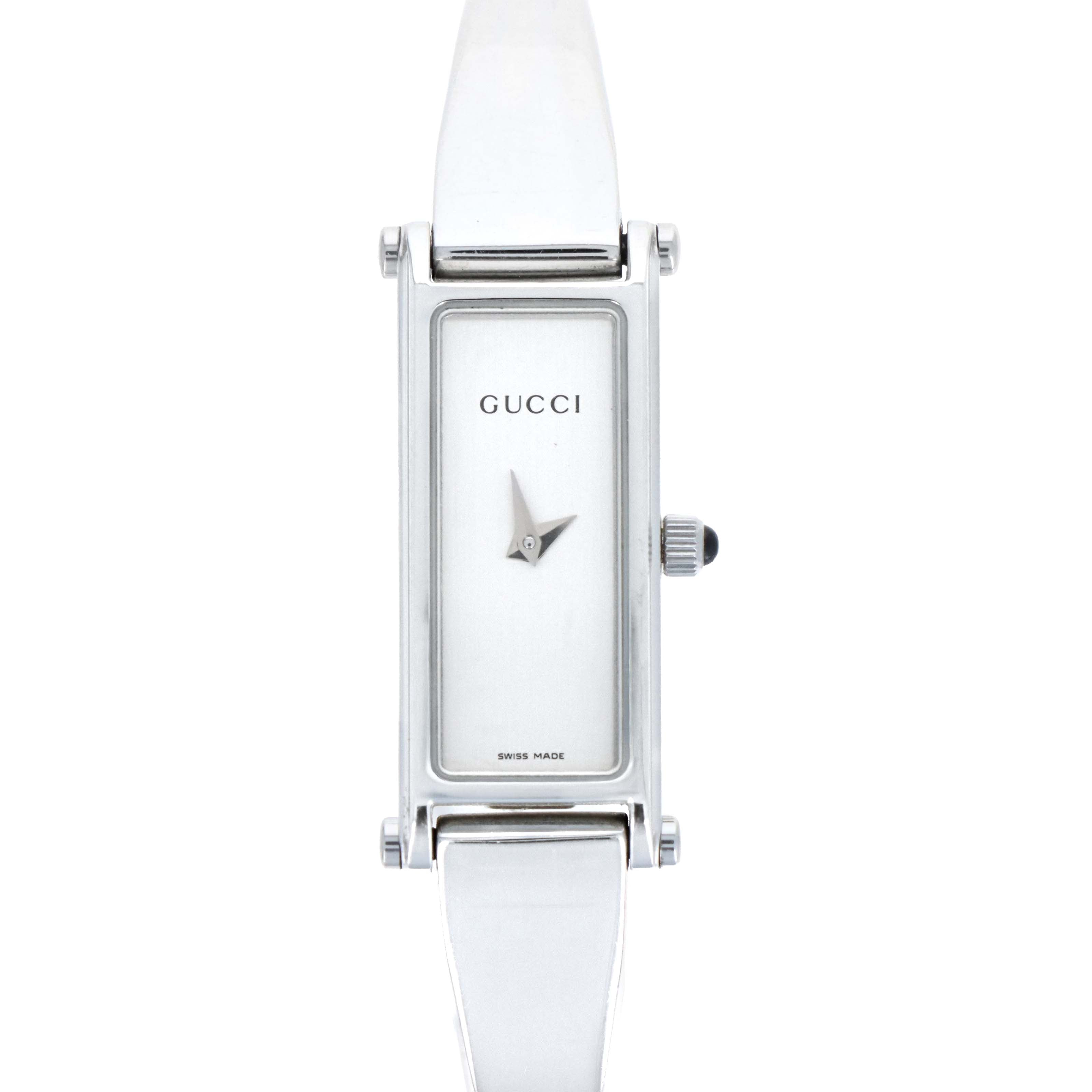 Gucci 1500L Silver Dial Horsebit Watch - Queen May