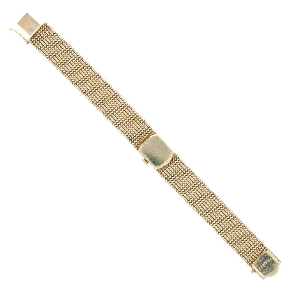 Vintage 14K Yellow Gold Movado Diamond Watch