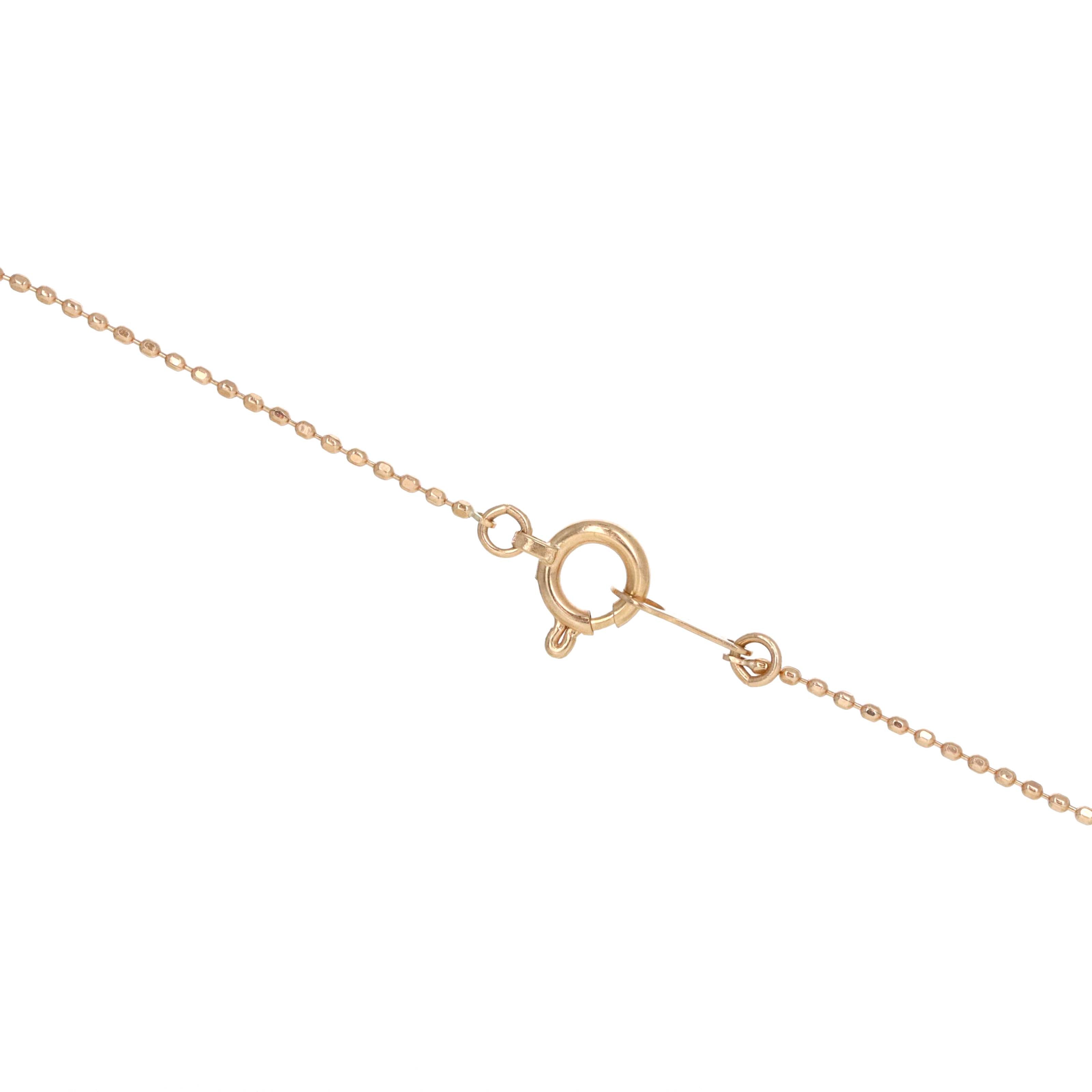 18K Rose Gold Floating Pearl Necklace - Queen May