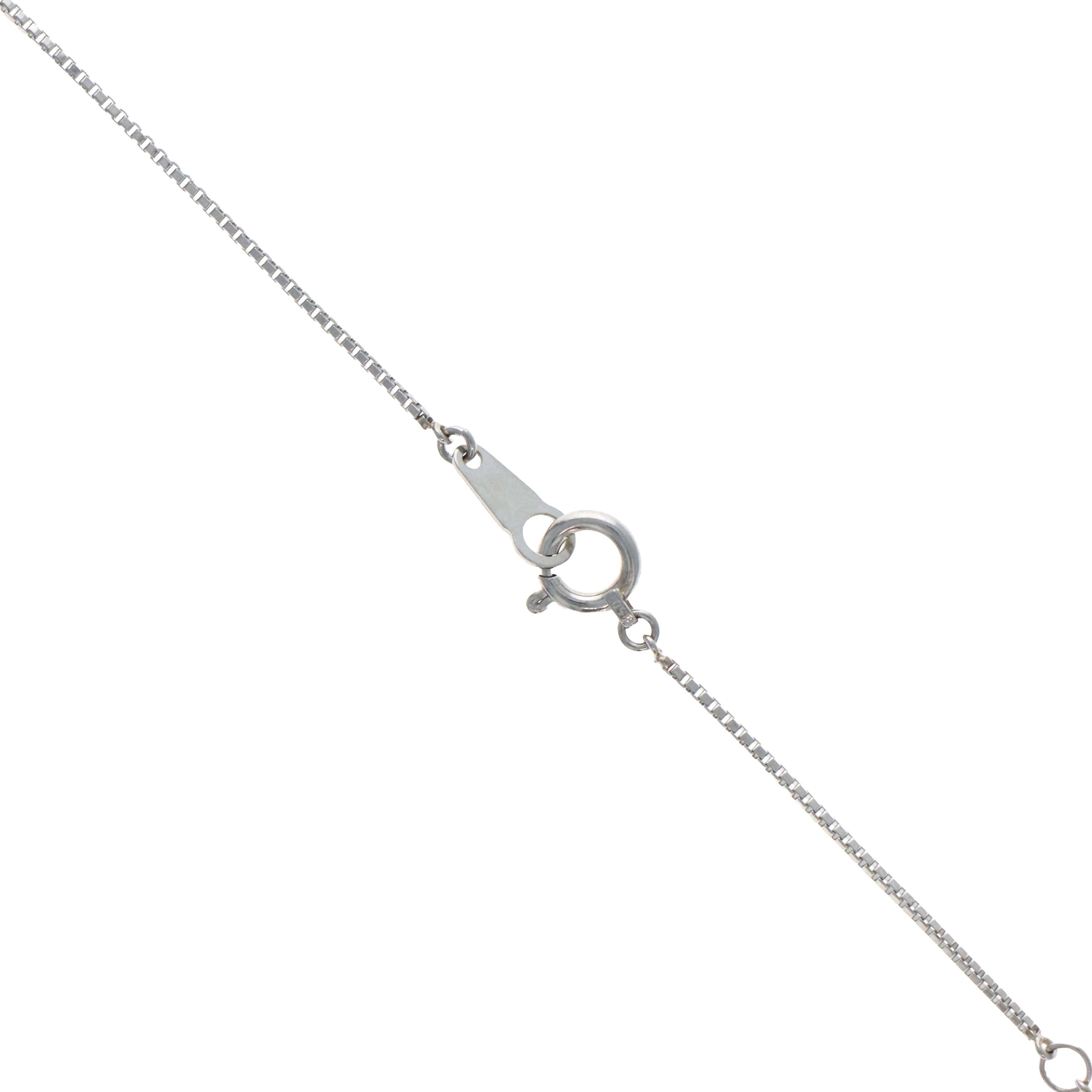 Platinum 0.71 Carat Pear Emerald Diamond Halo Pendant Necklace - Queen May