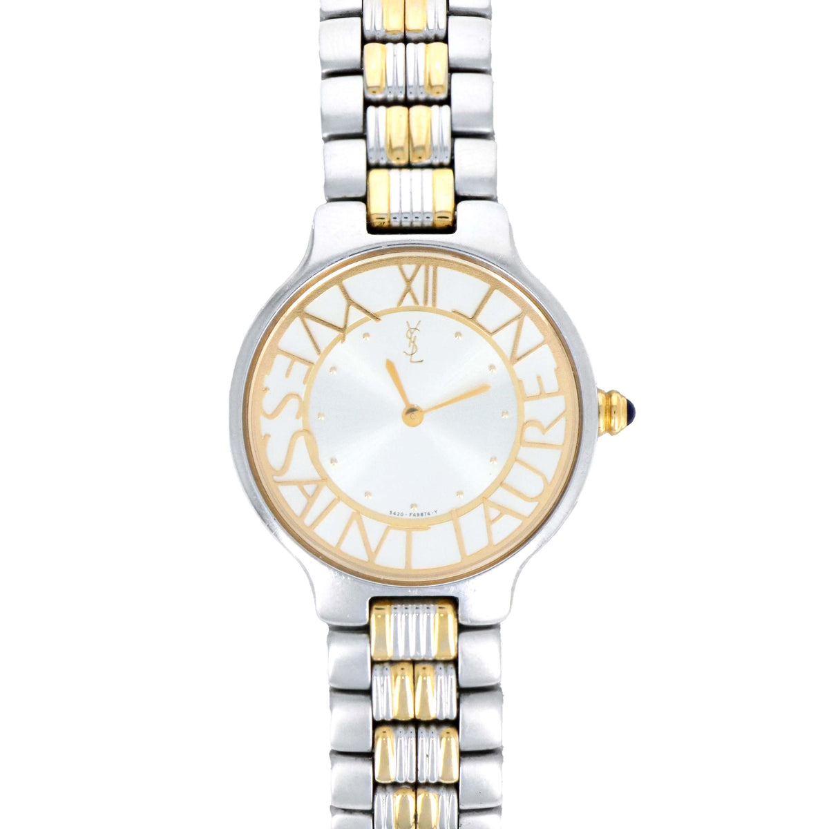 Vintage Yves Saint Laurent Large Logo Watch