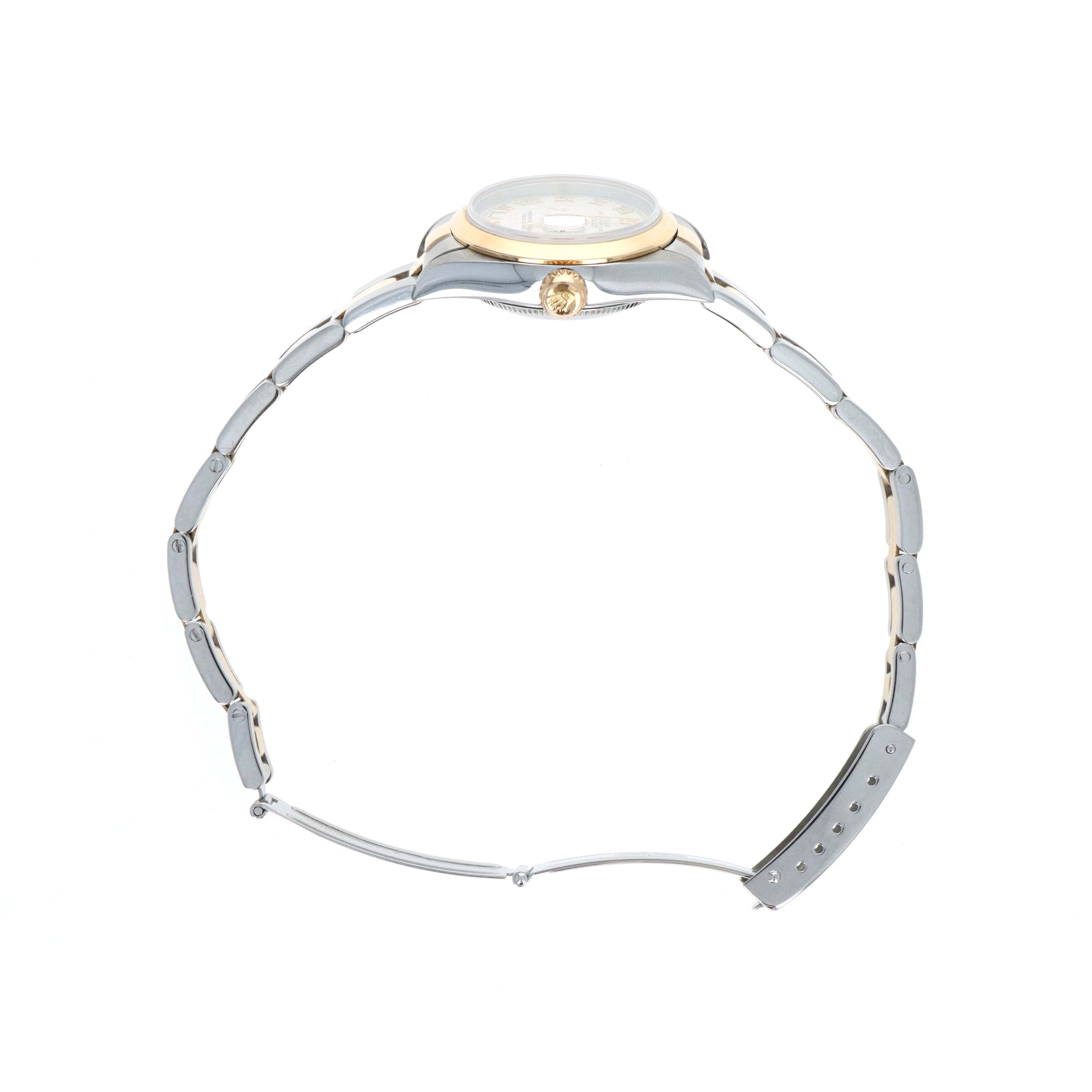 Rolex Datejust 26MM Two Tone 79163 Ivory Pyramid Roman Numeral Dial - Queen May