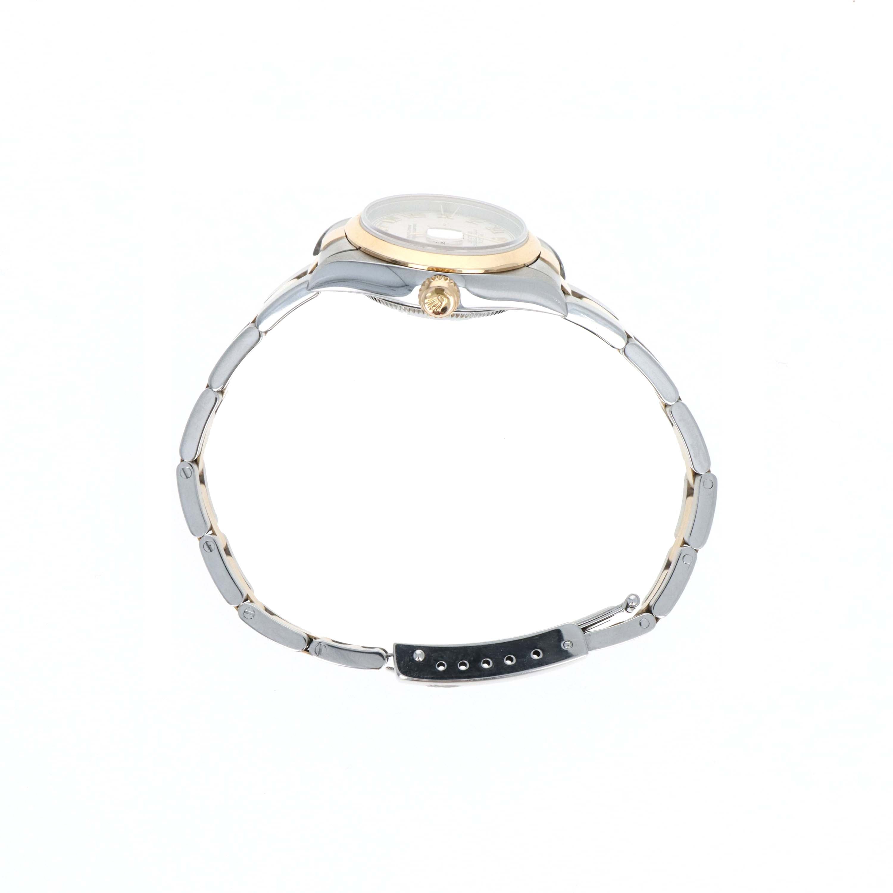 Rolex Datejust 26MM Two Tone 79163 Ivory Pyramid Roman Numeral Dial - Queen May