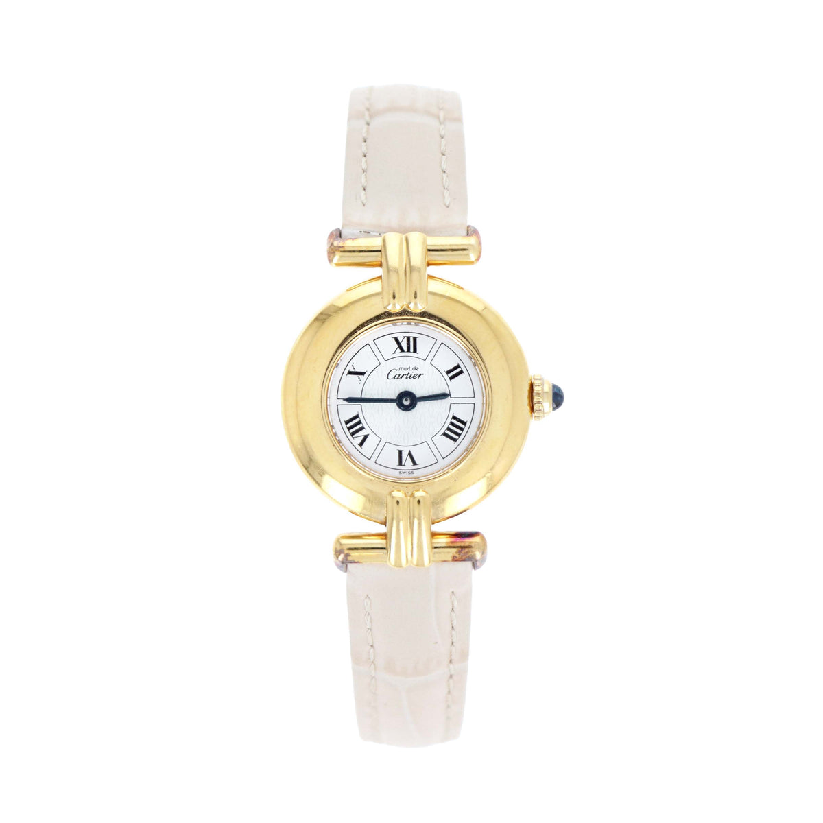 Cartier Must Colisee Watch Sterling Silver and 18kt Vermeil