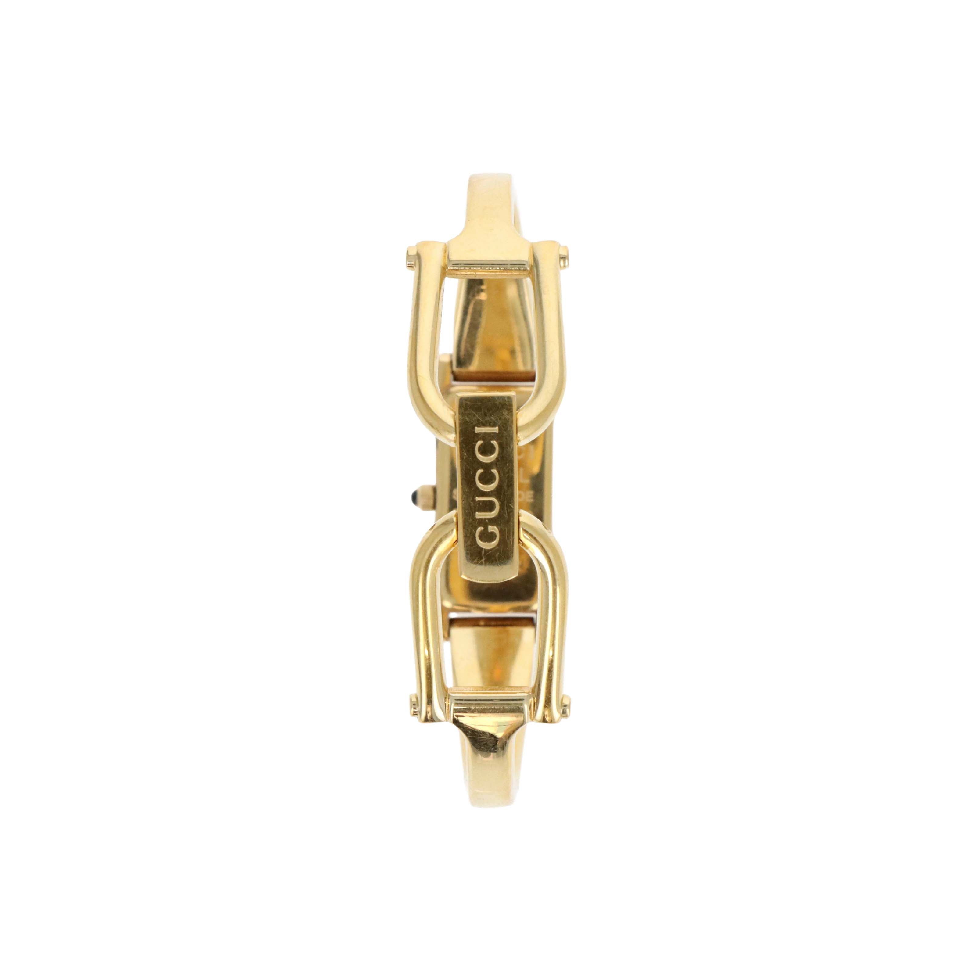 Gucci 1500L Mother Of Pearl Dial Horsebit Watch - Queen May
