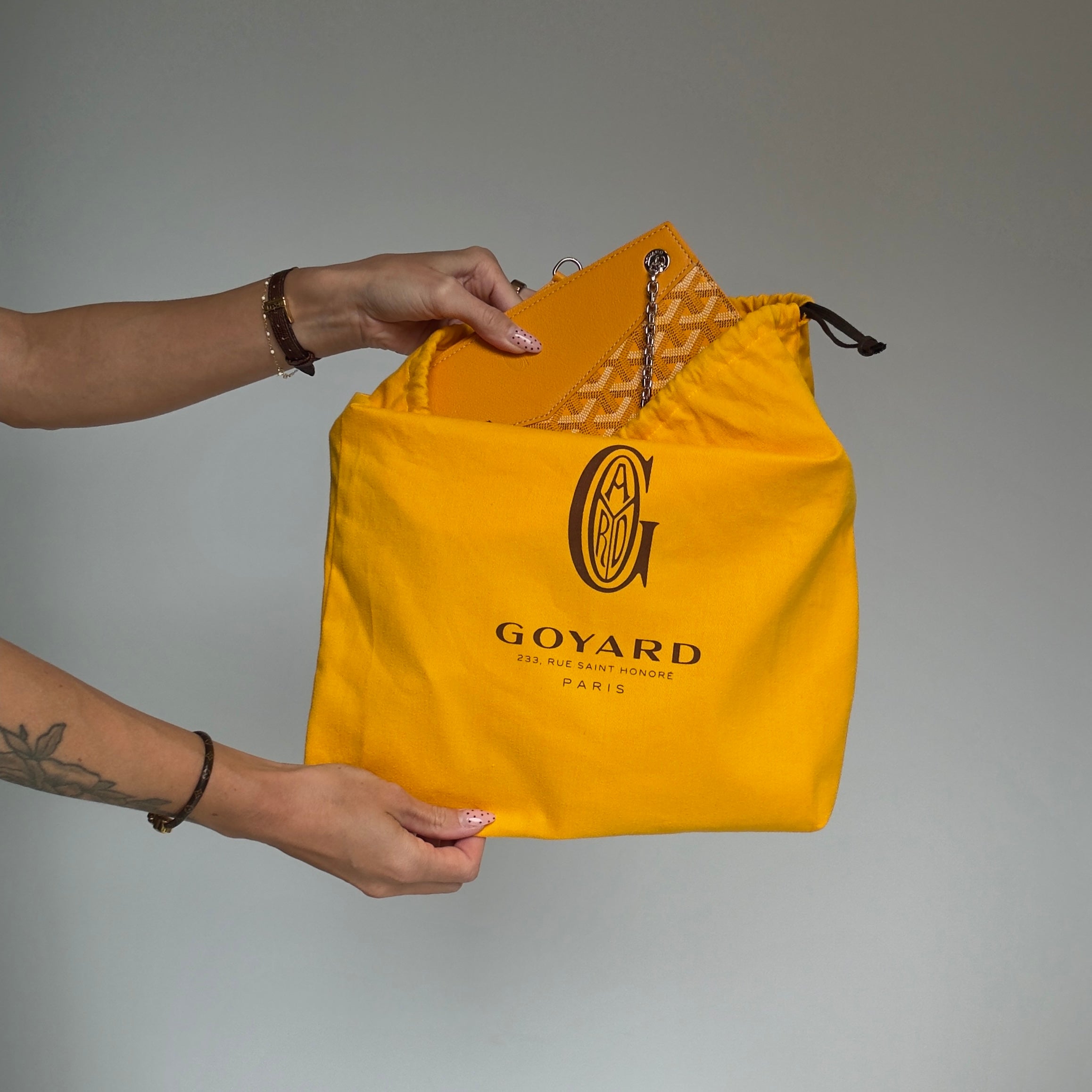 Goyard Yellow Rouette Chain