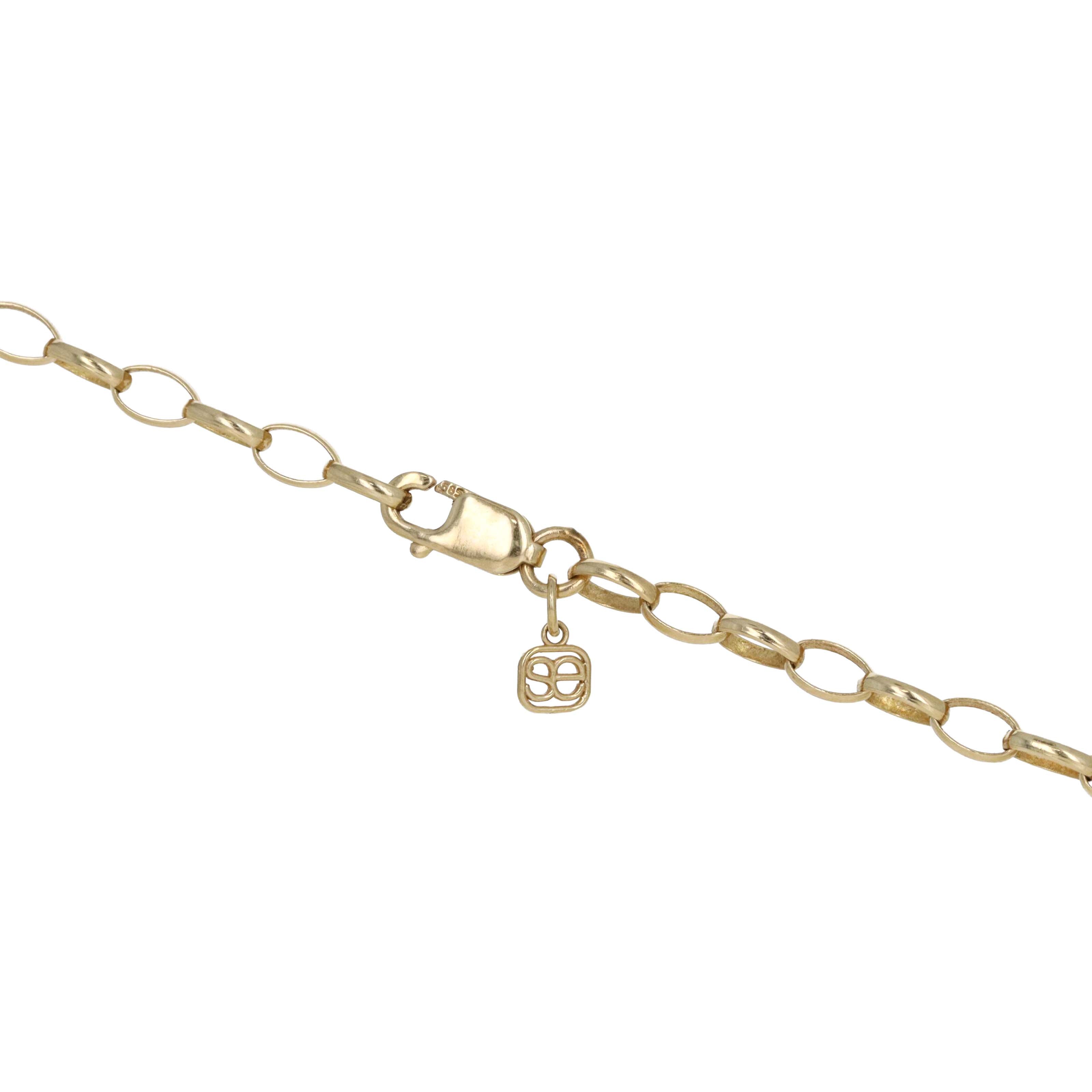 Sydney Evan 14K Yellow Gold "Pure Gold Starburst Charm" Pendant Necklace - Queen May