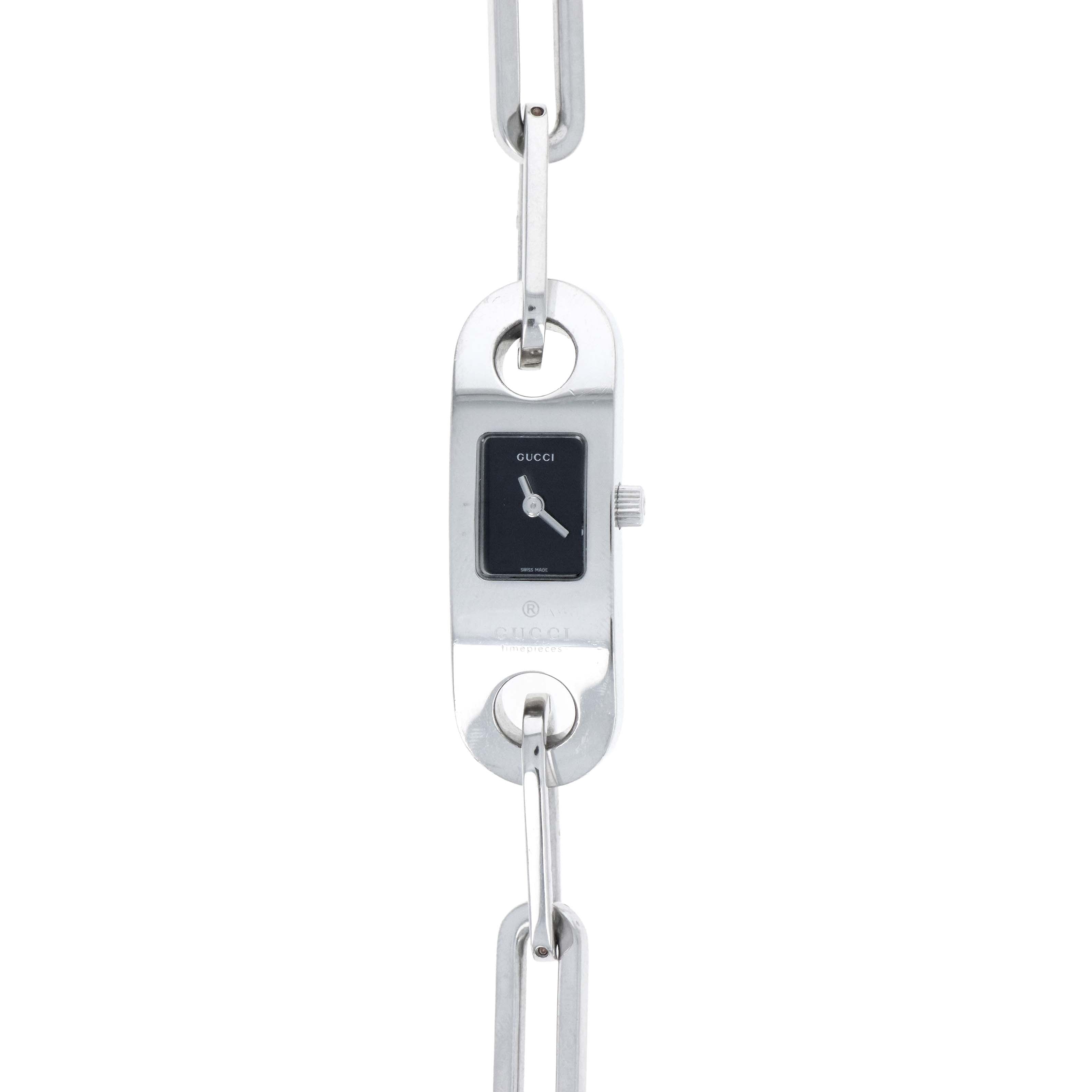 Gucci 6100L Stainless Steel Link Watch - Queen May