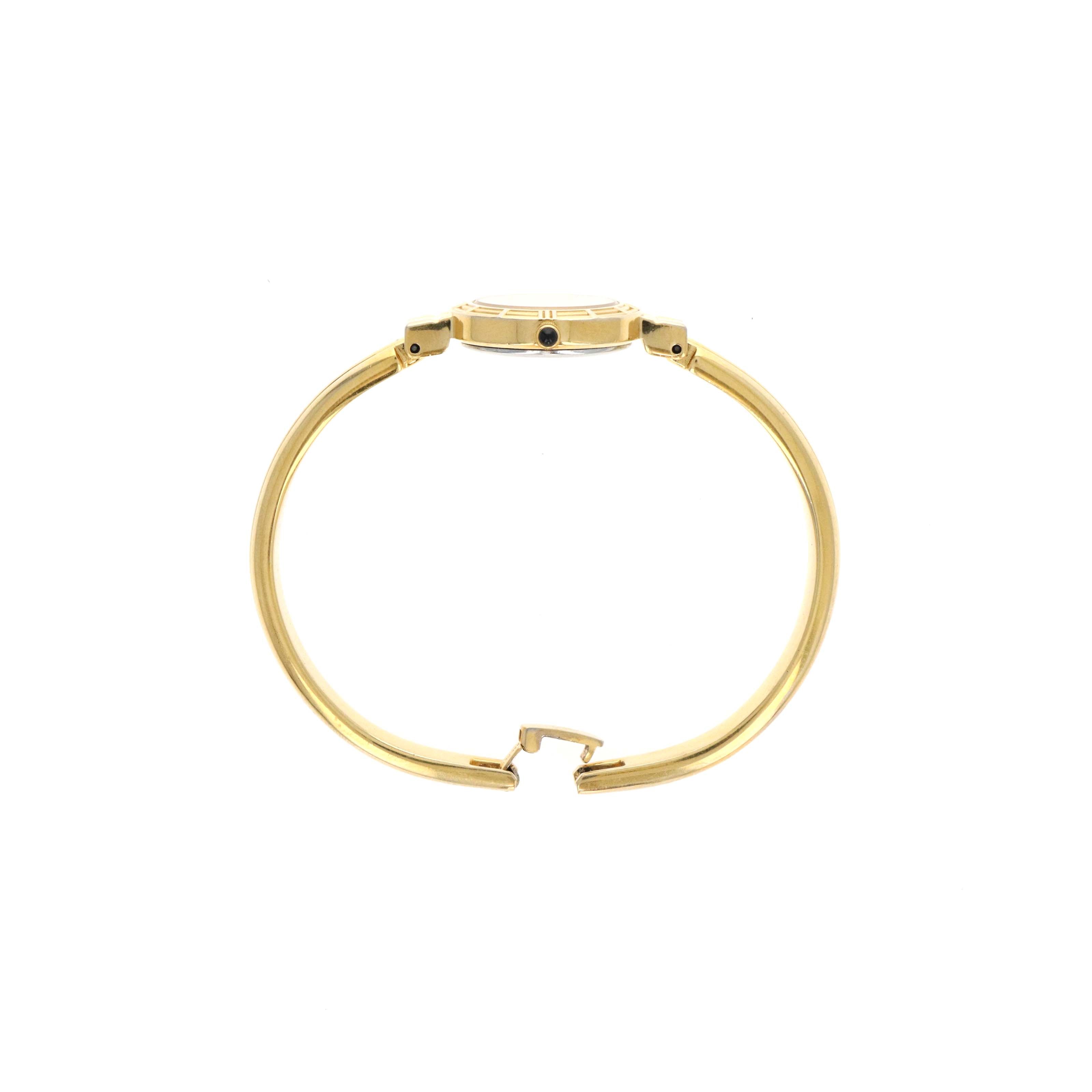Yves Saint Laurent Bangle Watch Logo White Dial - Queen May