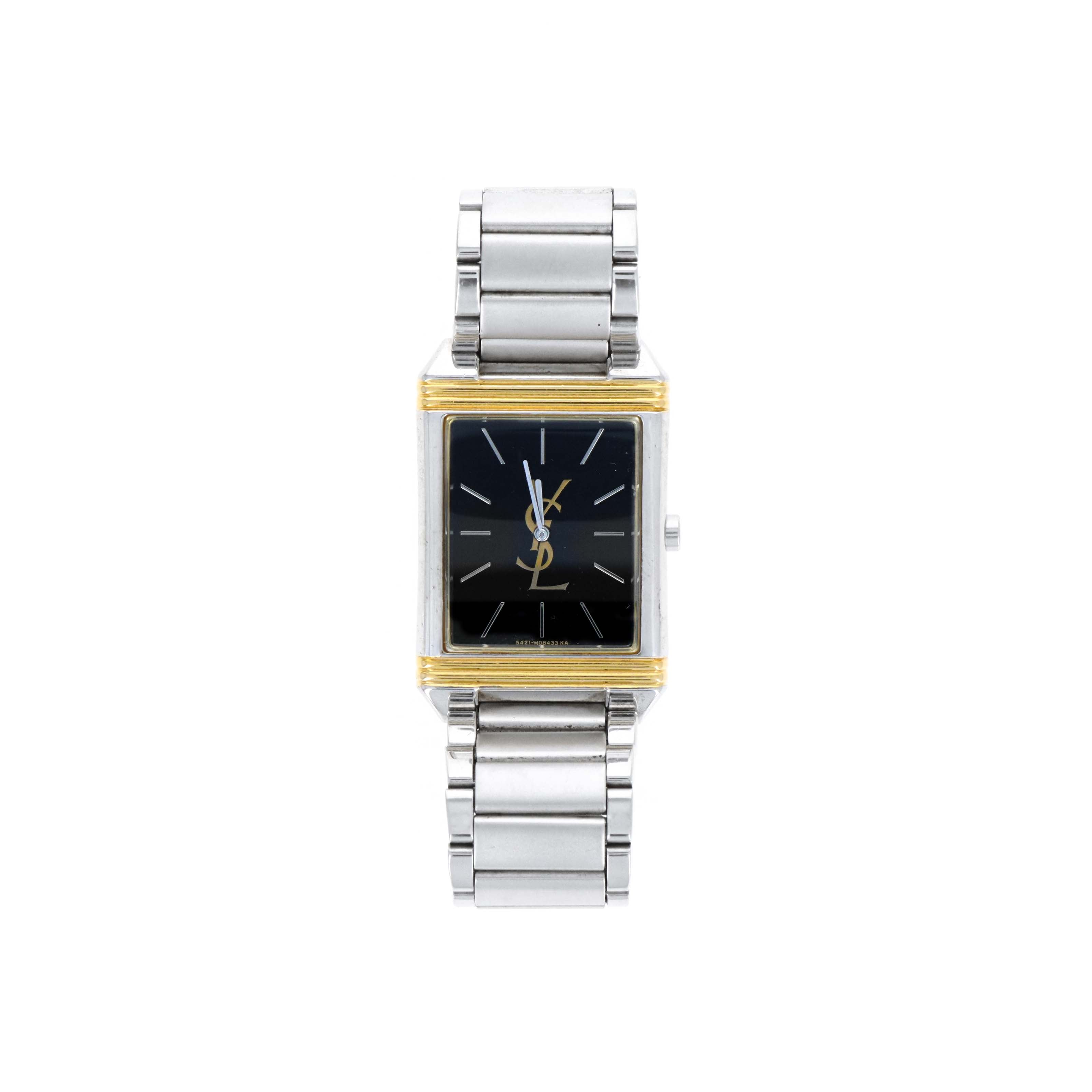 Yves Saint Laurent 600480 Black Dial Watch - Queen May