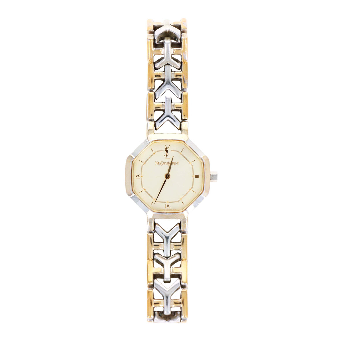Yves Saint Laurent Octagon Two Tone Watch - Queen May