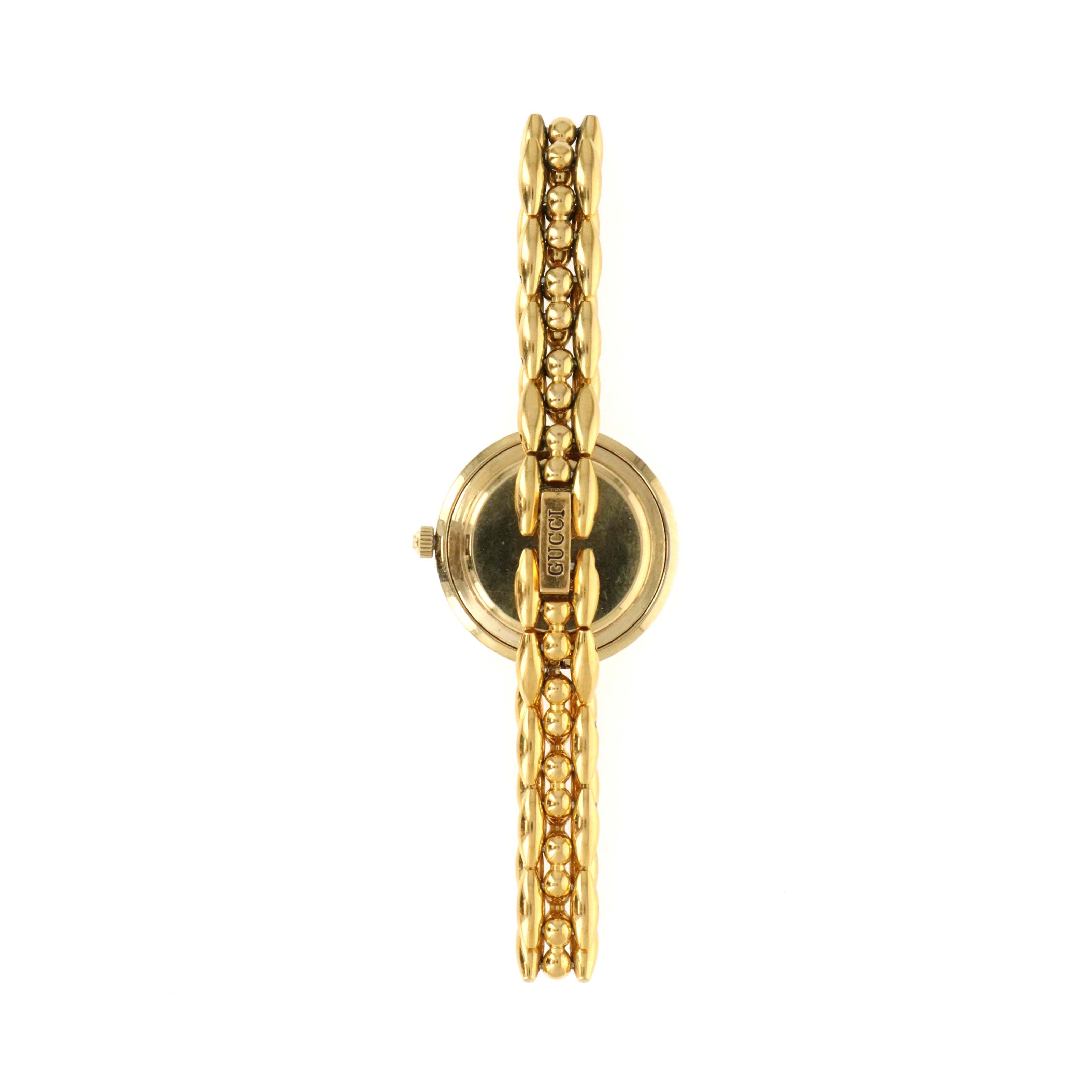 Vintage Gucci Interchangeable Bezel Link Watch - Queen May