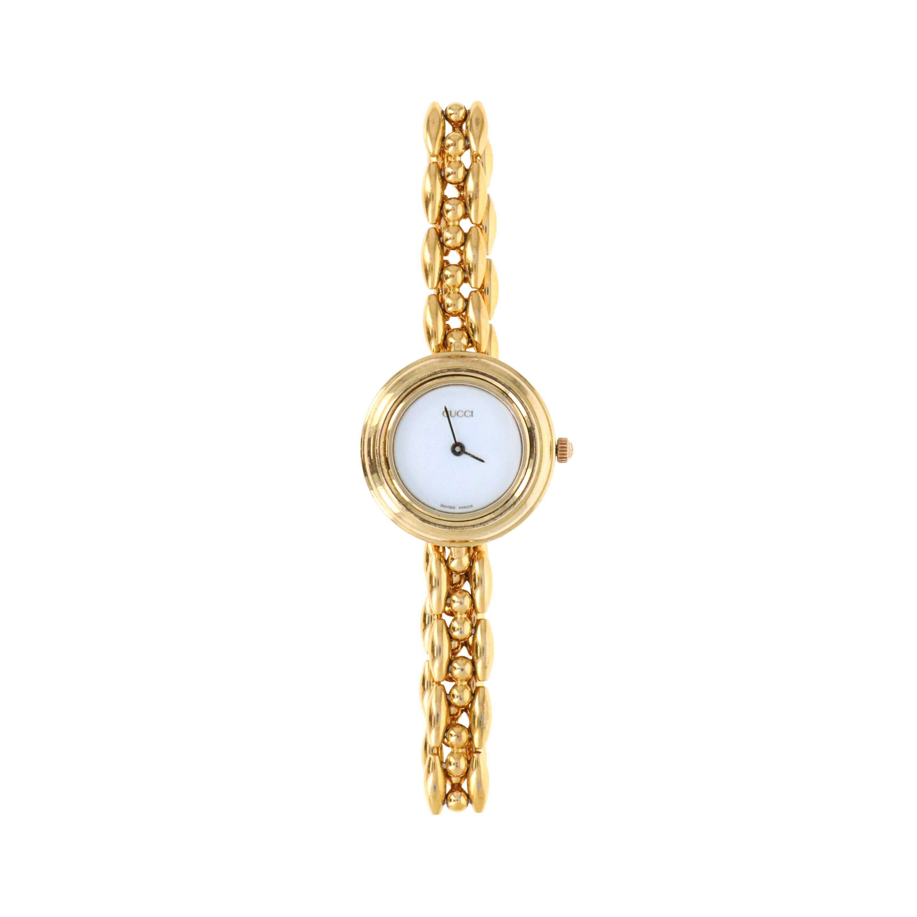 Vintage Gucci Interchangeable Bezel Watch Link Bracelet - Queen May
