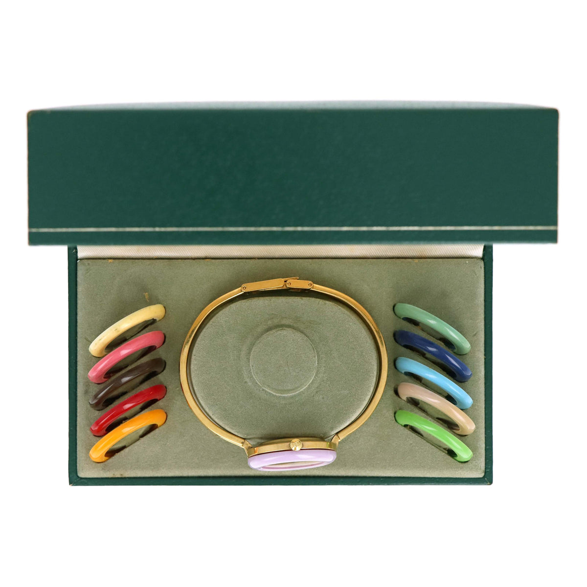 Vintage Gucci Interchangeable Bezel Bangle Watch