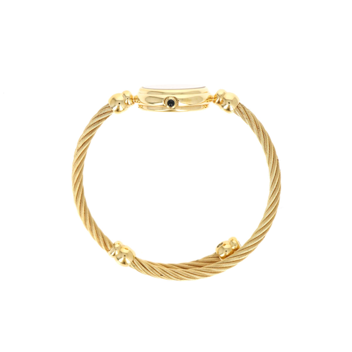 Gucci 20mm Black Dial Rope Bangle Watch - Queen May