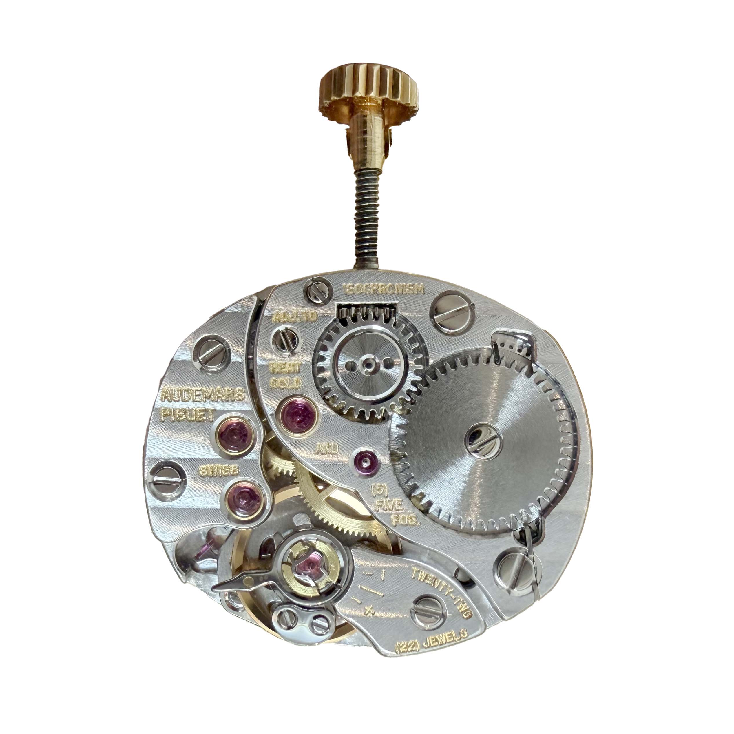 Vintage Audemars Piguet Ladies 18K Yellow Gold Diamond Bezel Mechanical Movement Watch