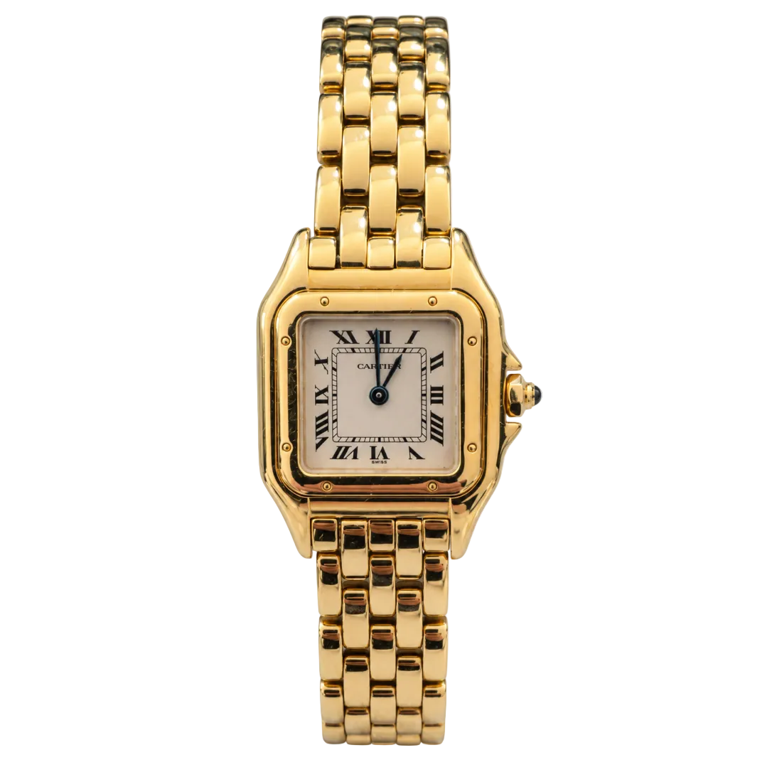 Cartier Panthere 18K Yellow Gold Small Ladies Watch 22MM Reference 86691 With Papers - Queen May