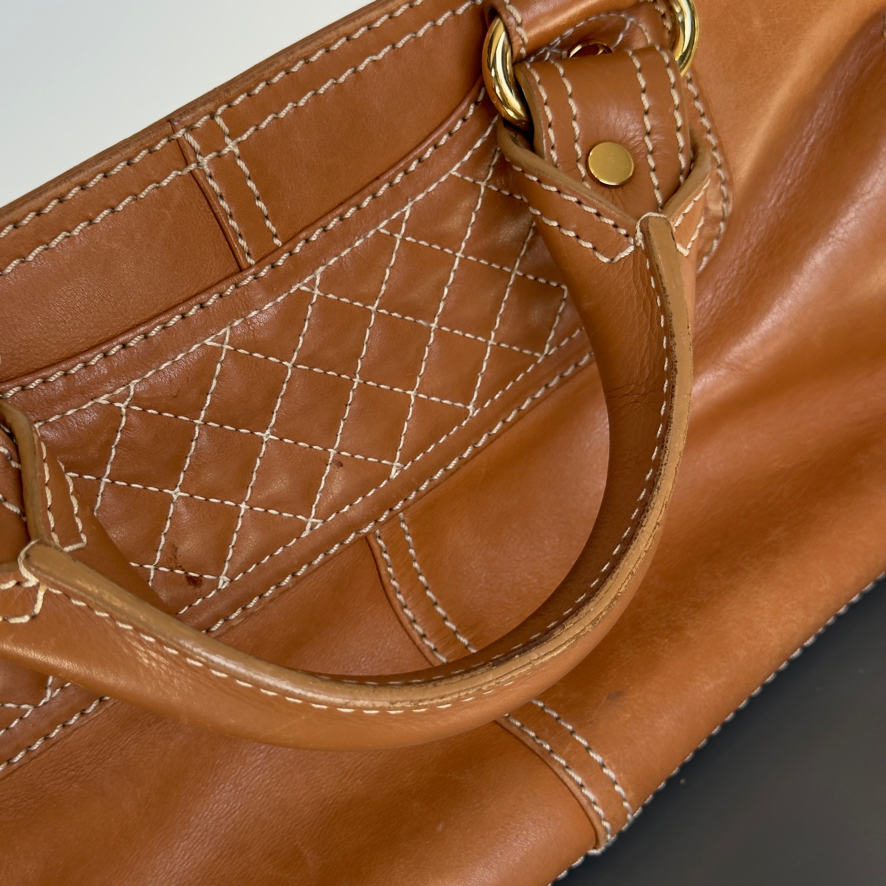 Celine Brown Leather Boogie Bag