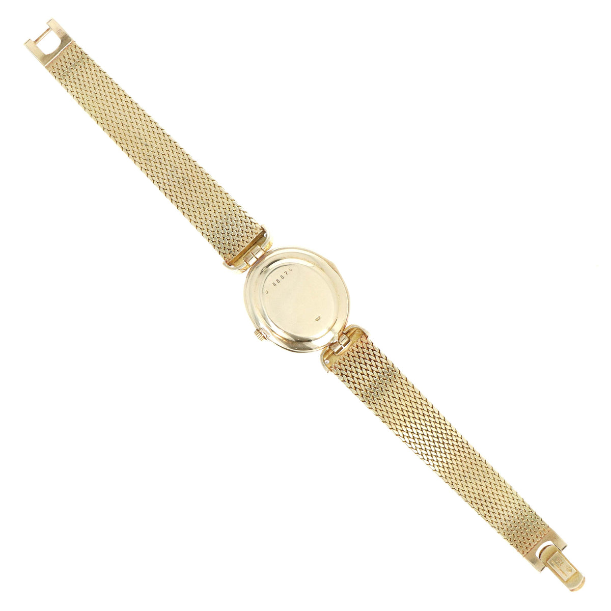 Vintage Audemars Piguet Ladies 18K Yellow Gold Diamond Bezel Mechanical Movement Watch