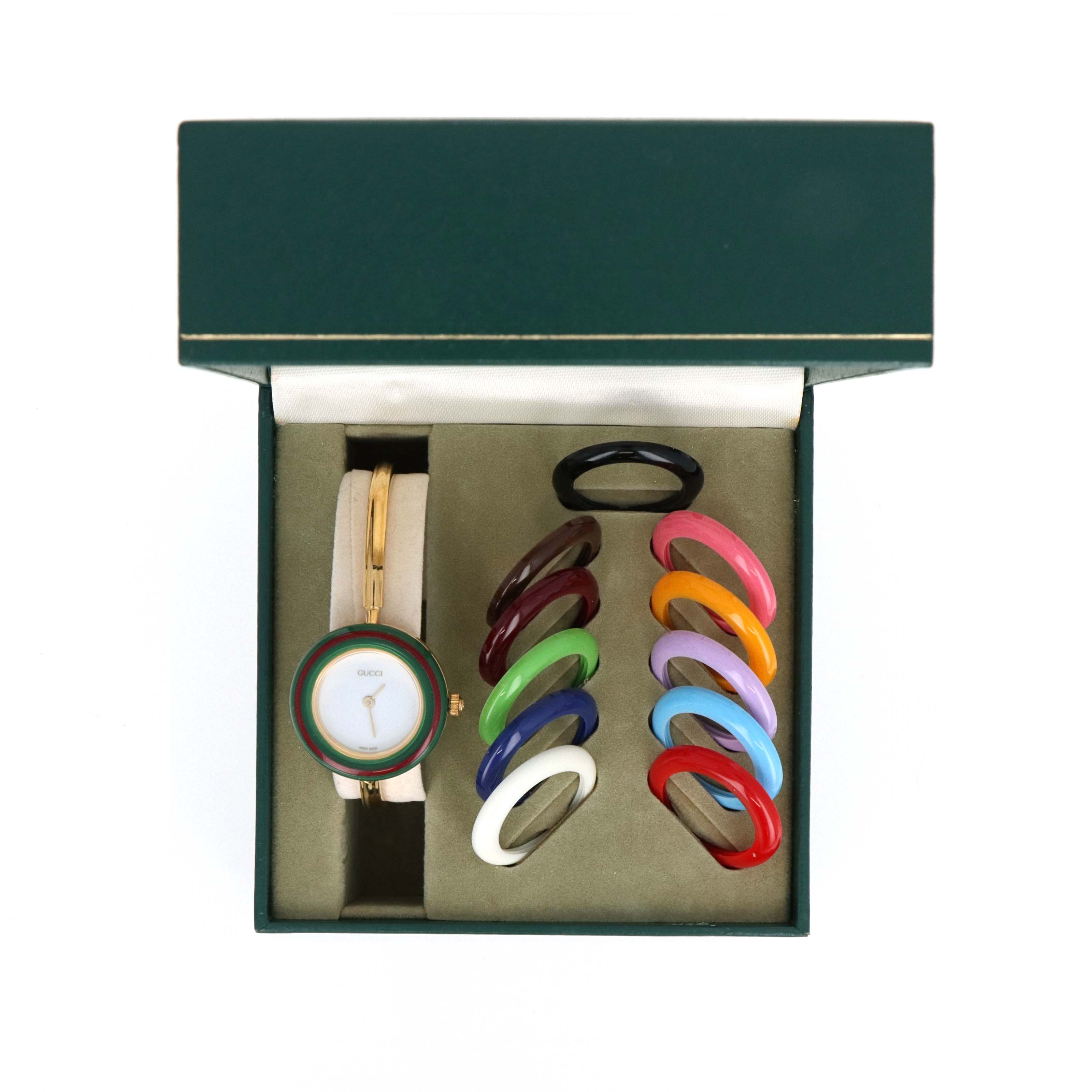 Vintage Gucci Interchangeable Bezel Watch (#9) - Queen May