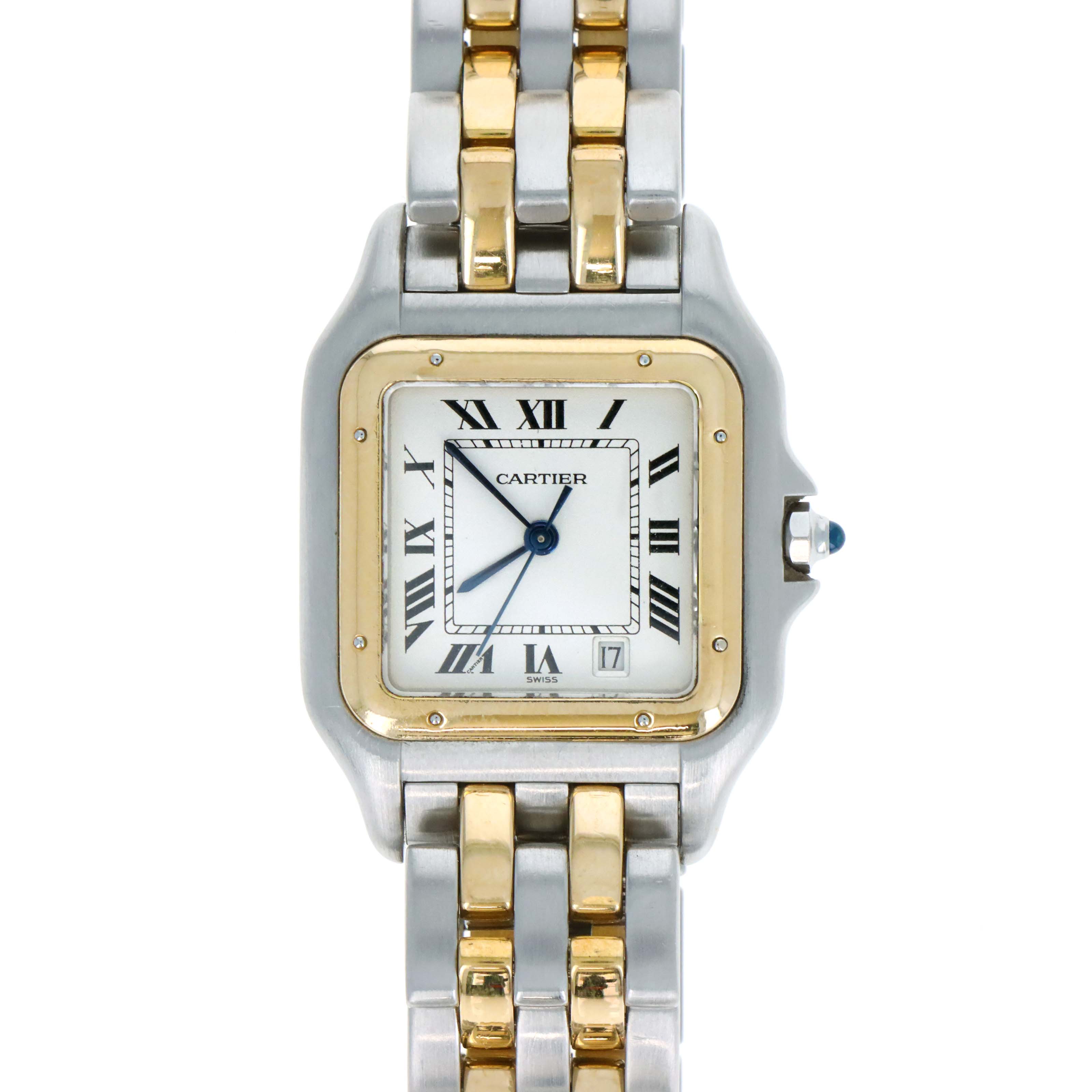 Cartier Panthere Two Tone 18K/SS Midsize Ladies Watch 27MM Reference 1100 Quartz Movement - Queen May