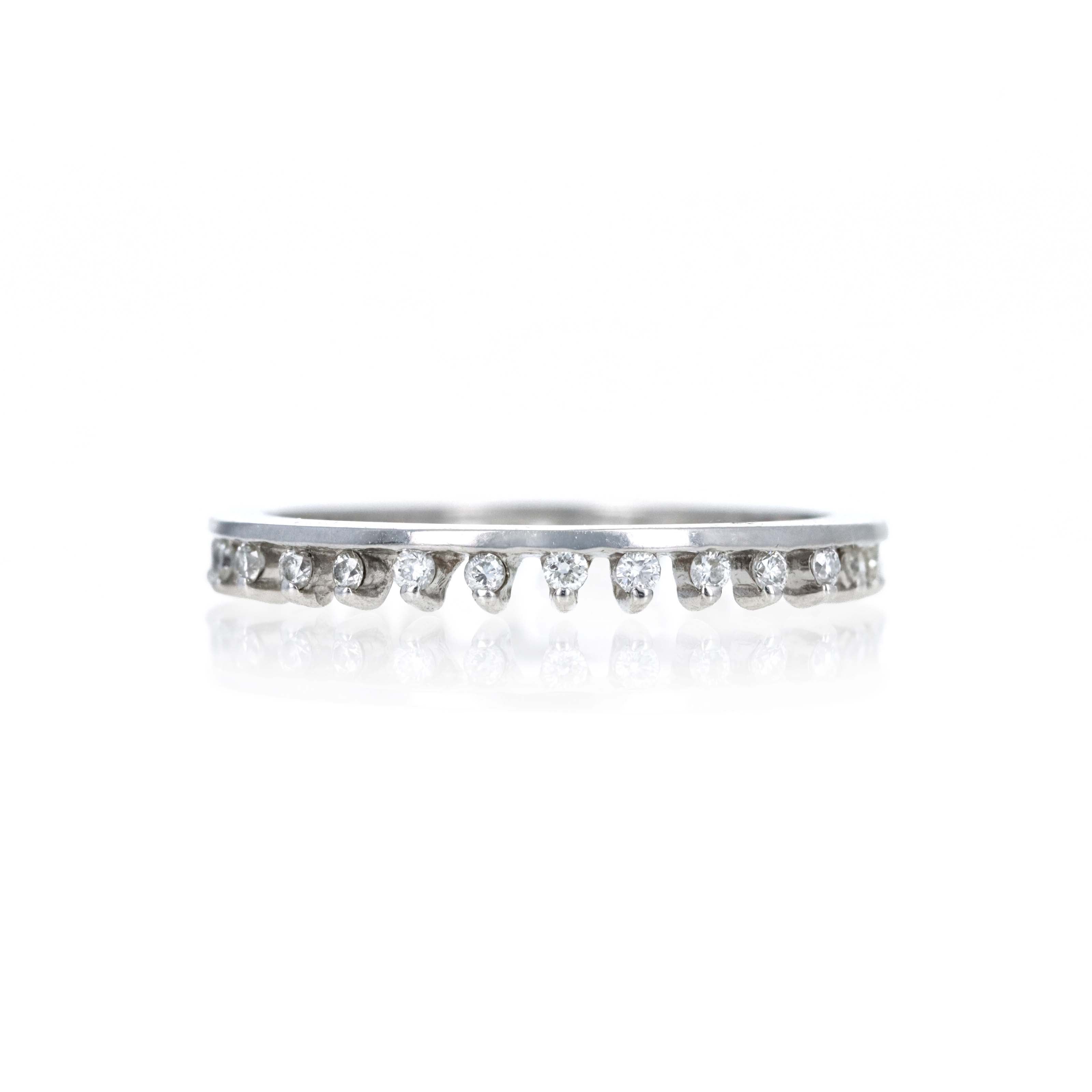 Hidalgo 18K White Gold 0.25 Carat Full Eternity Band - Queen May